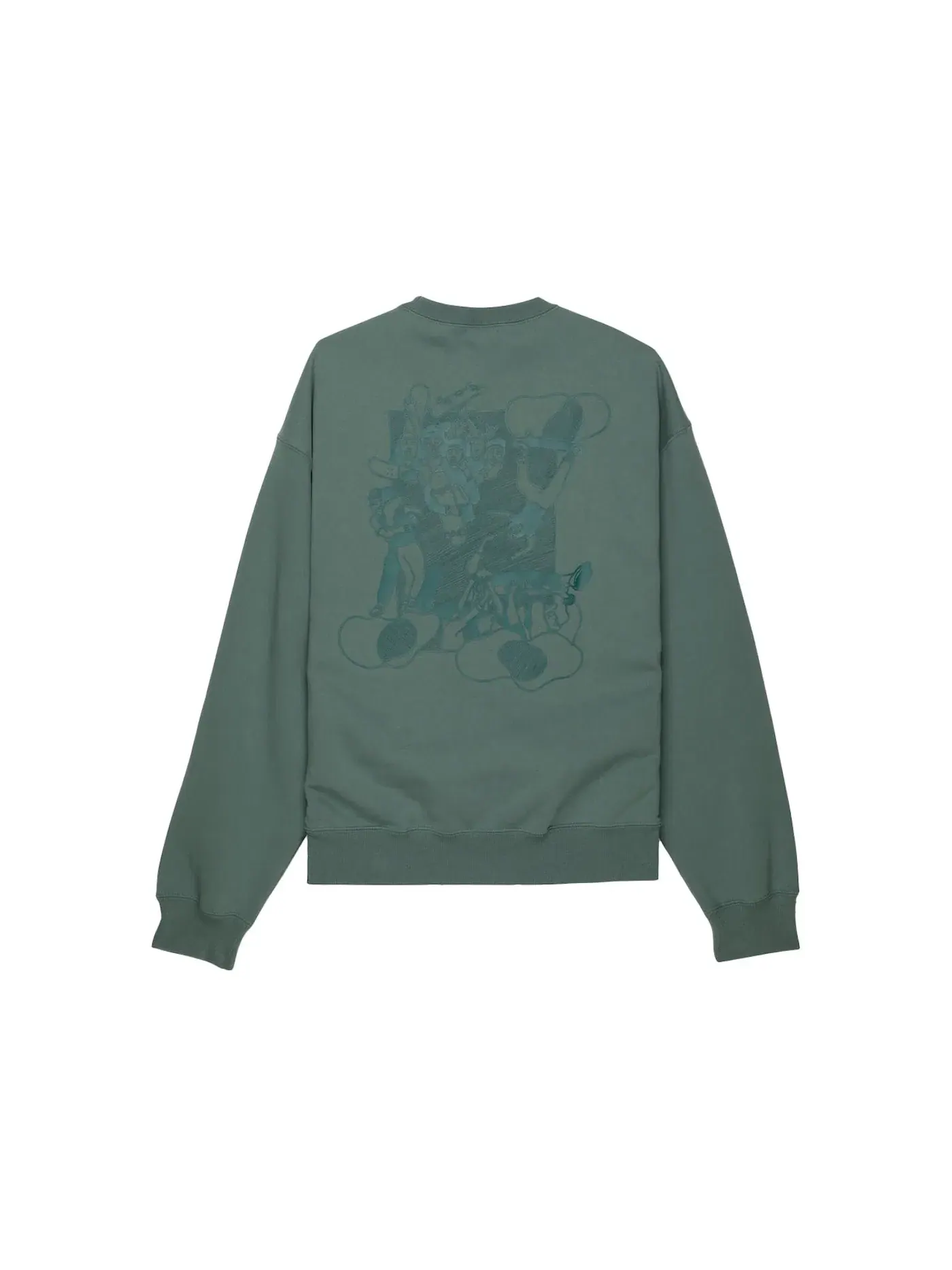 Женская худи с длинным рукавом Nike SB Skate Like A Girl Crewneck Hoodie — изображение 2 из 2, темный зеленый