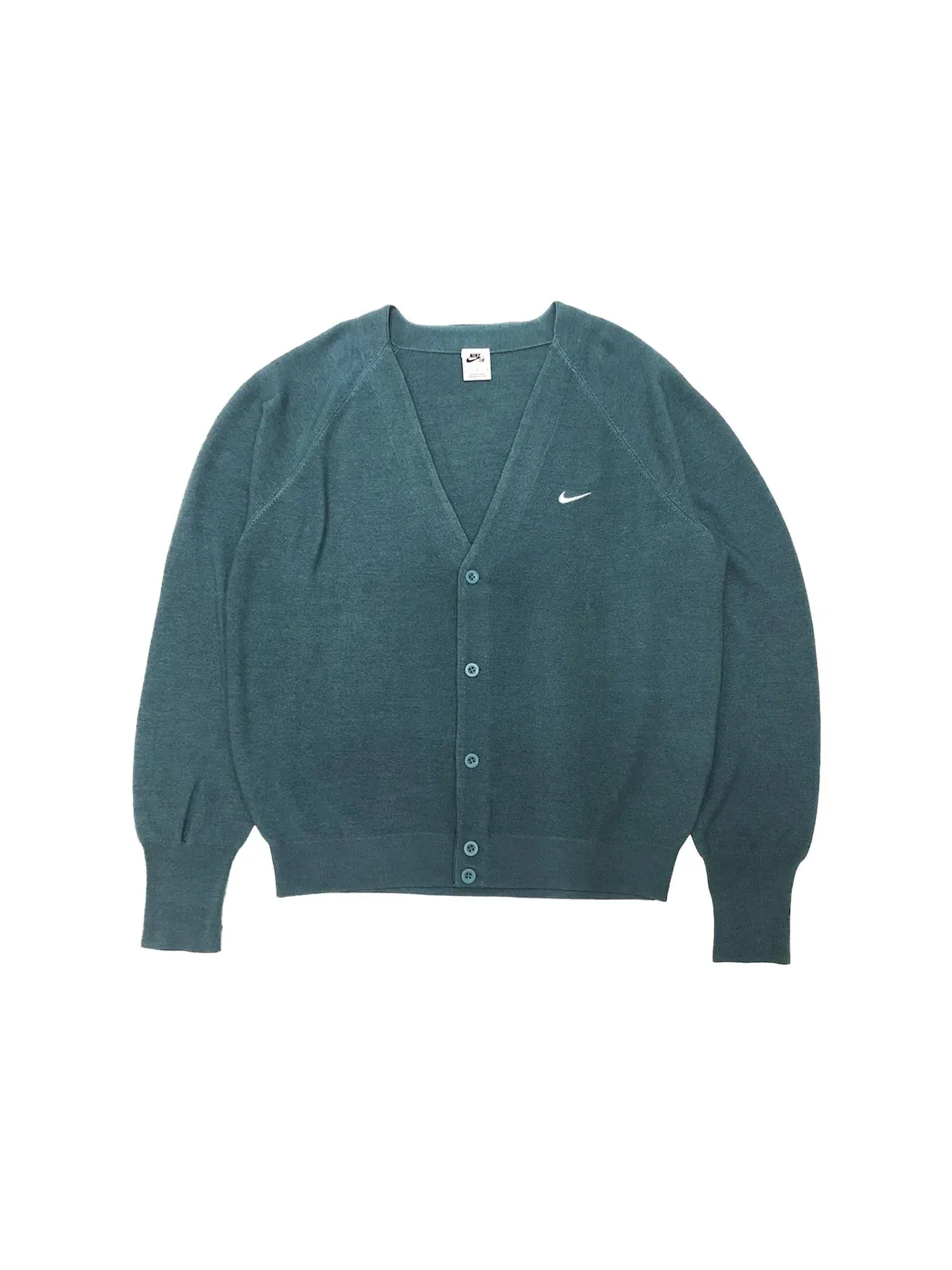 Мужской кардиган с длинным рукавом Cardigan (Asia Sizing) Nike — изображение 1 из 1, бирюзовый