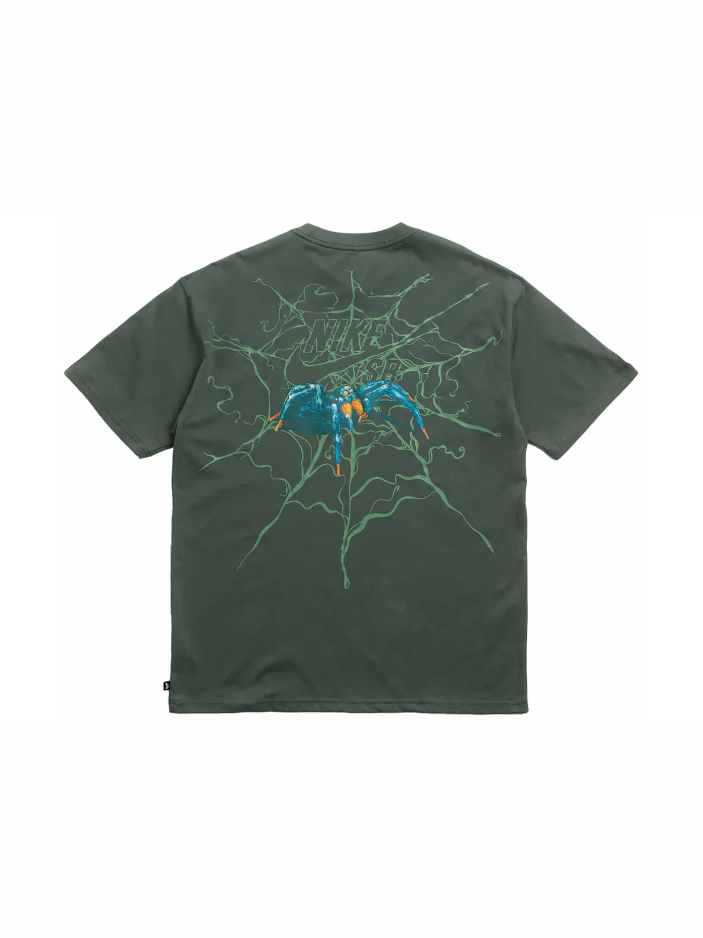 Мужская футболка с принтом Nike SB Spider T-shirt Nike — изображение 1 из 2, винтажный зеленый
