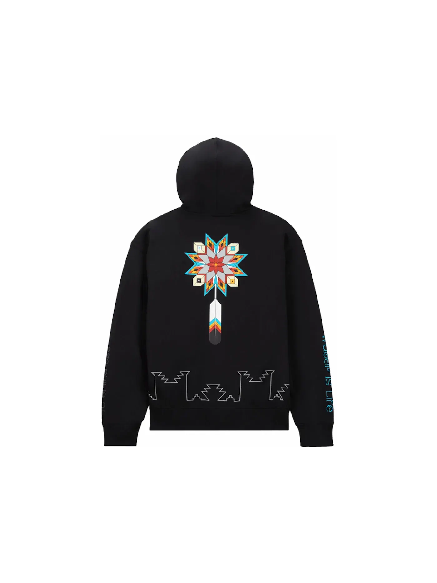 Мужское худи с принтом L/S Max90 Fleece Hoodie Nike — изображение 2 из 2, черный