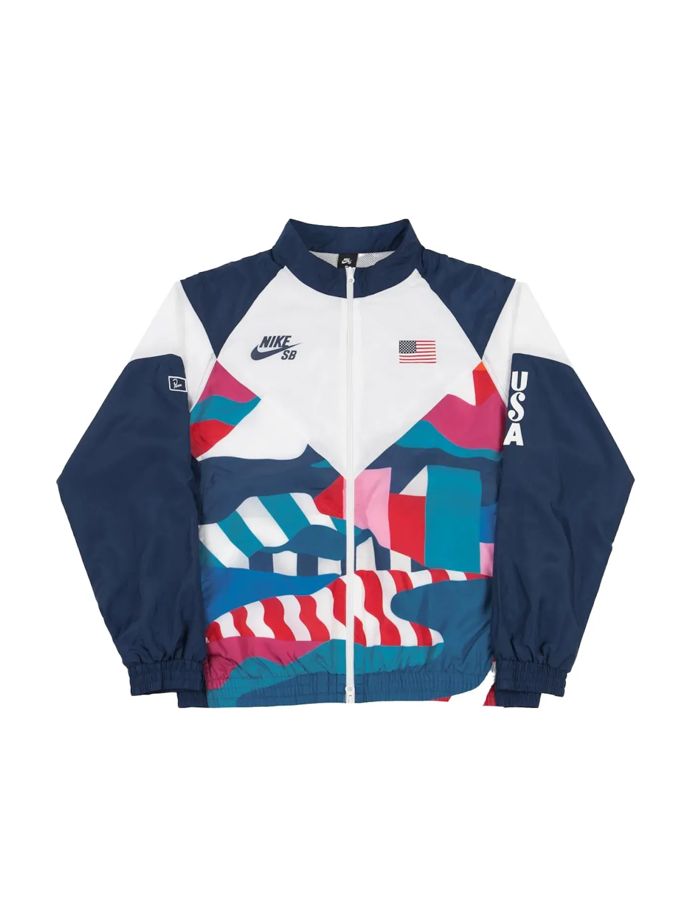 Мужской спортивный костюм с принтом Nike SB x Parra USA Federation Kit Tracksuit Nike — изображение 2 из 3, синий/белый