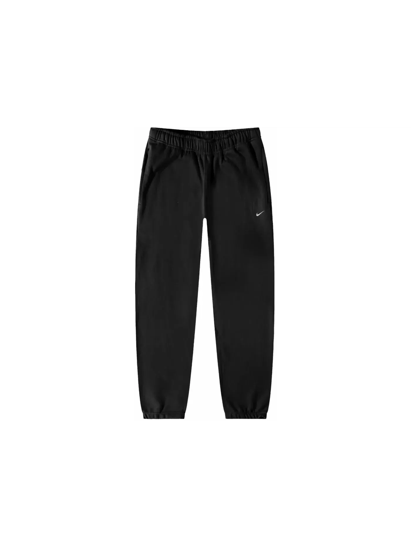 Мужские спортивные штаны из флиса Nike Solo Swoosh — изображение 1 из 1, черный/белый