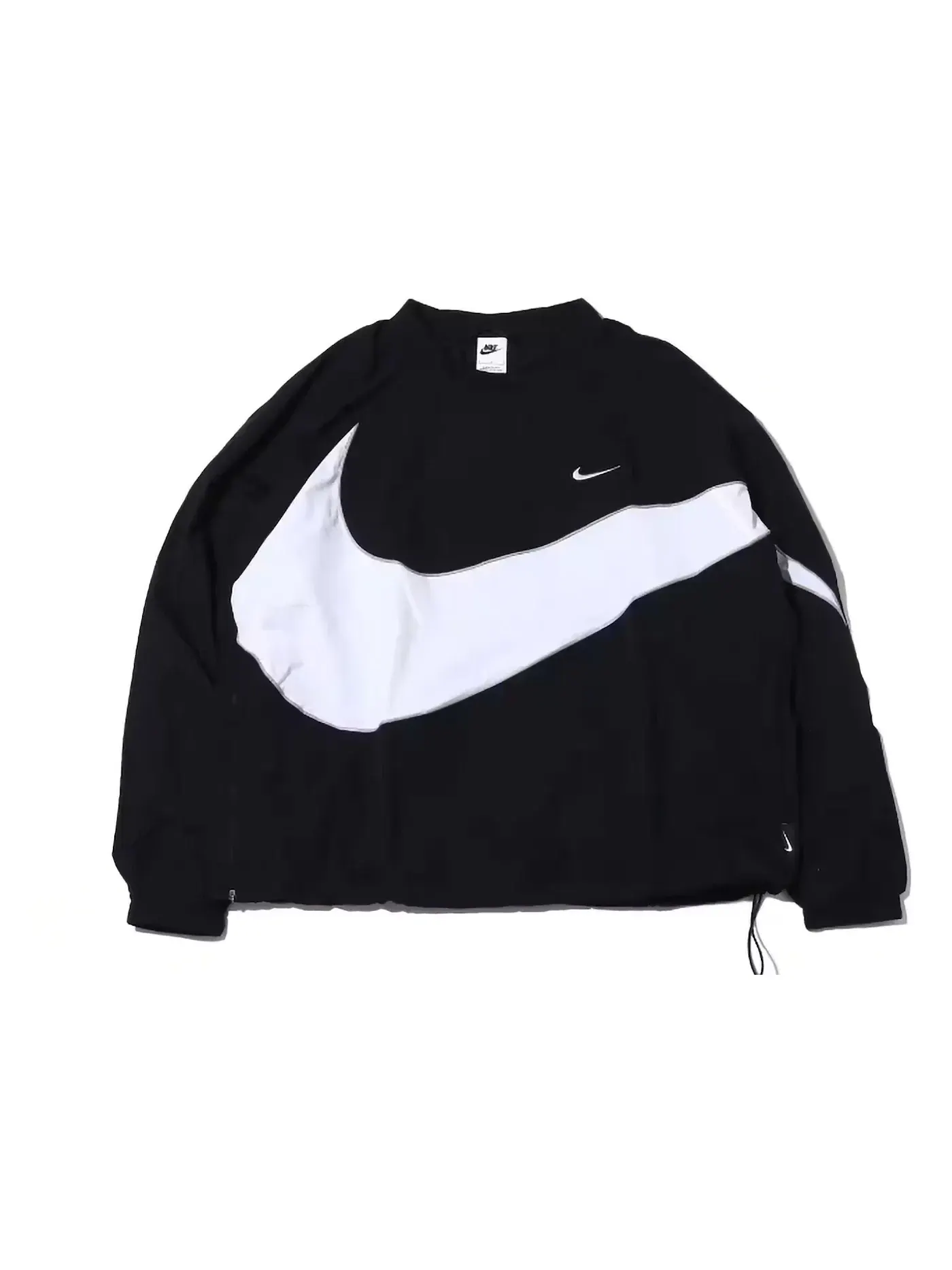 Мужская куртка с принтом Nike Sportswear Big Swoosh Woven Jacket — изображение 1 из 2, черный/белый