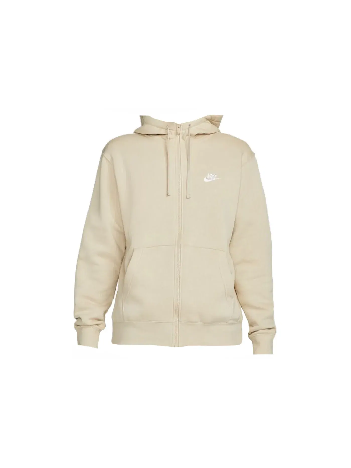 Мужская худи с капюшоном Nike Sportswear Club Fleece Full-Zip — изображение 1 из 2, белый