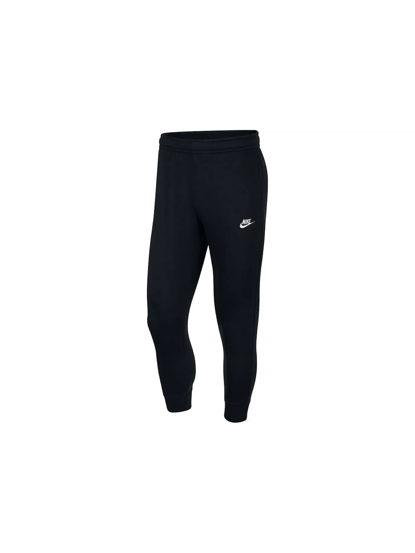 Мужские спортивные штаны из флиса Nike Joggers — изображение 1 из 2, черный/черный/белый