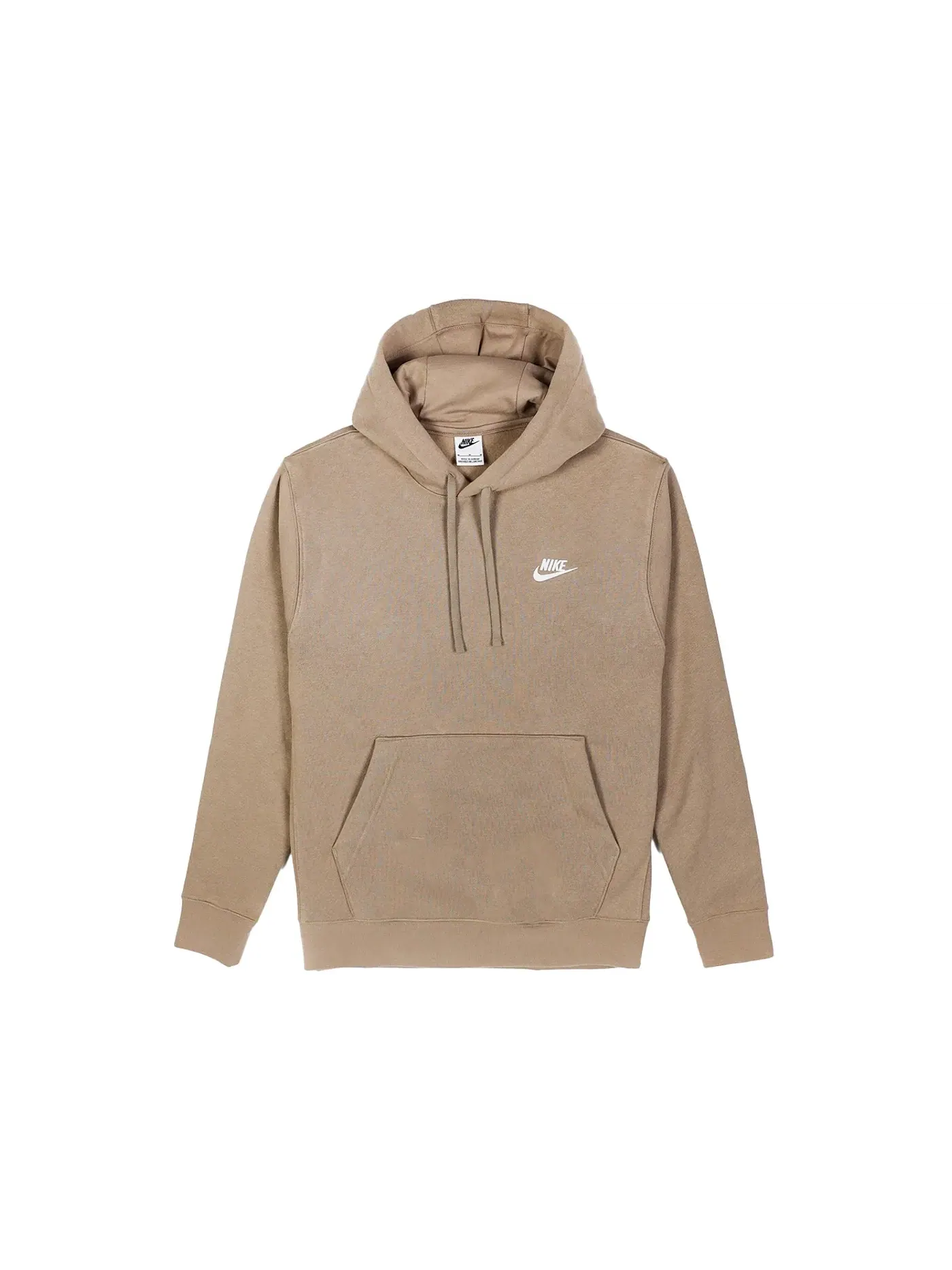 Мужская худи с длинным рукавом Nike Sportswear Club Fleece Pullover Hoodie — изображение 1 из 1, коричневый/белый