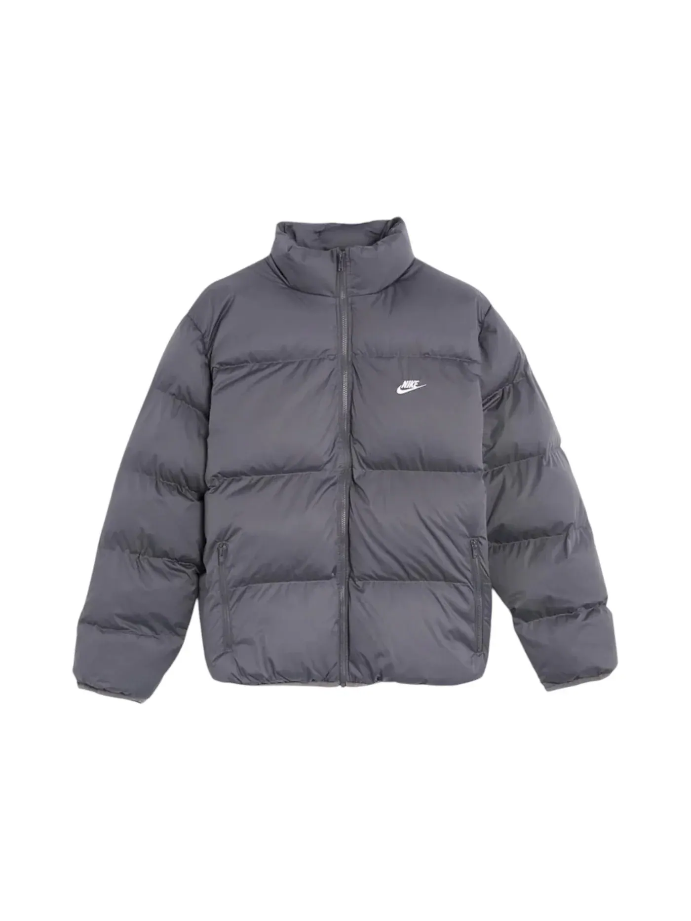 Мужская куртка-пуховик с утеплителем Nike Sportswear Club Jacket — изображение 1 из 1, серый белый
