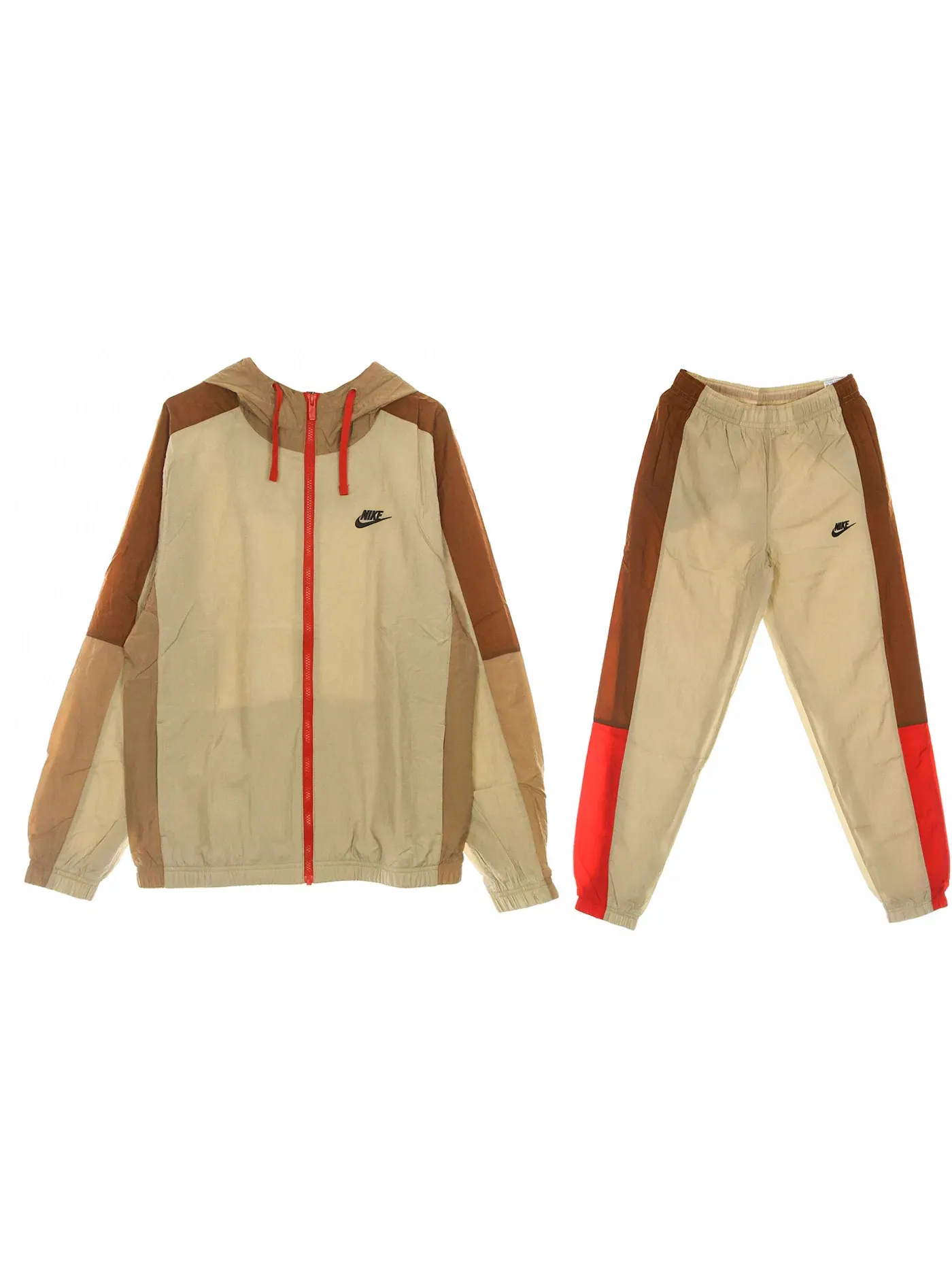 Мужской спортивный костюм с капюшоном Tracksuit Nike — изображение 1 из 1, бежевый