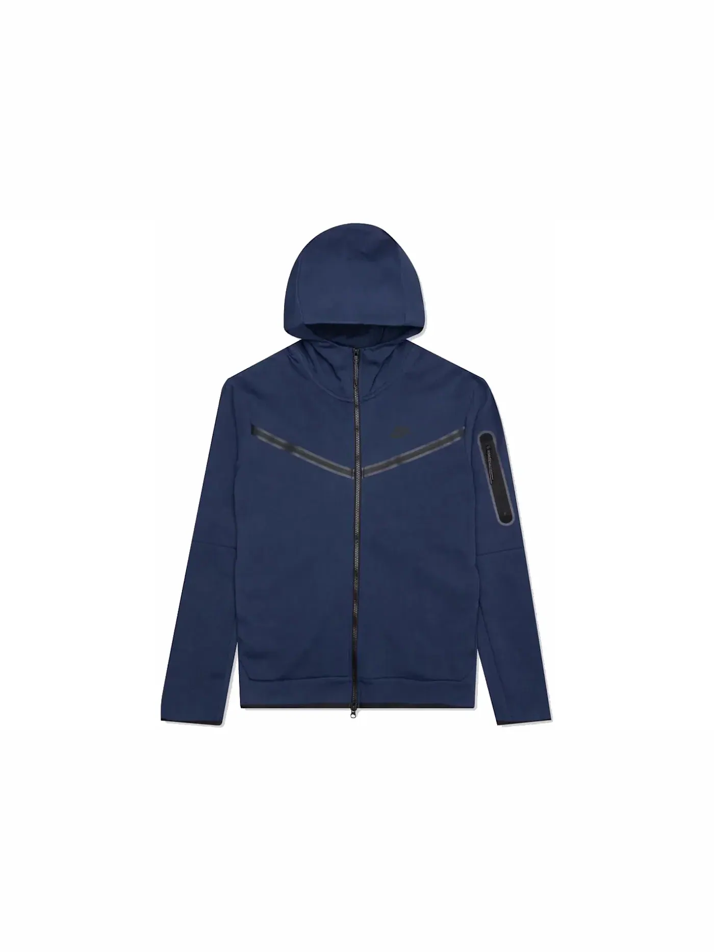 Детская худи на молнии Nike Tech Fleece Full-Zip Nike — изображение 1 из 1, темно-синий/черный