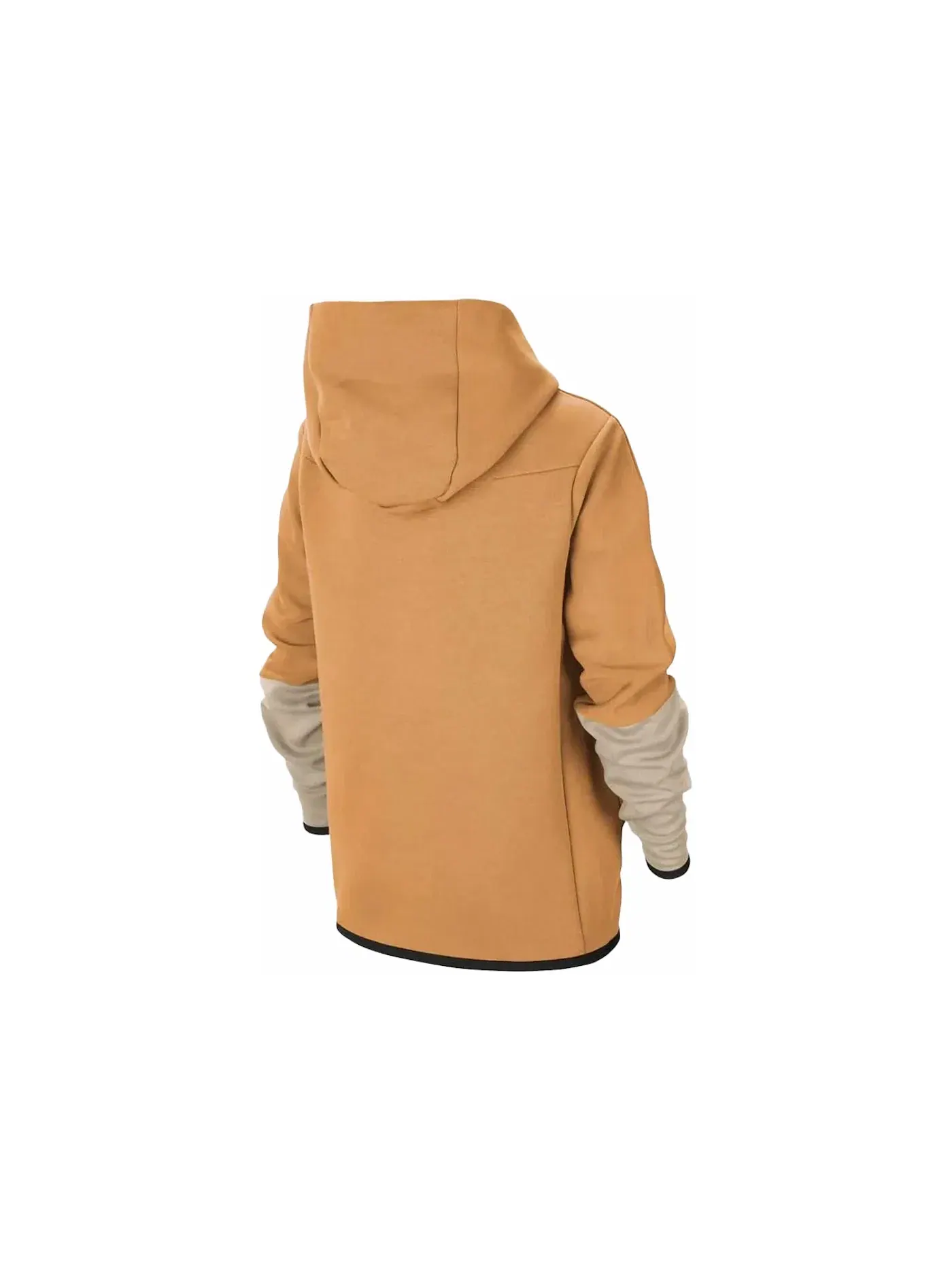 Детская худи на молнии Nike Sportswear Kids Tech Fleece — изображение 2 из 2, желтый/серый