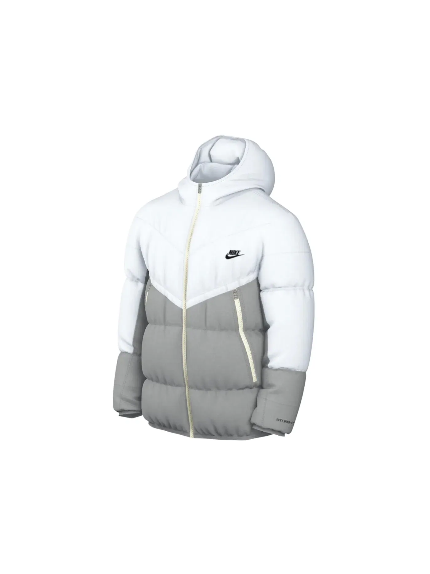 Мужская куртка с утеплителем Primaloft Storm-Fit Windrunner Nike — изображение 1 из 1, серый/белый