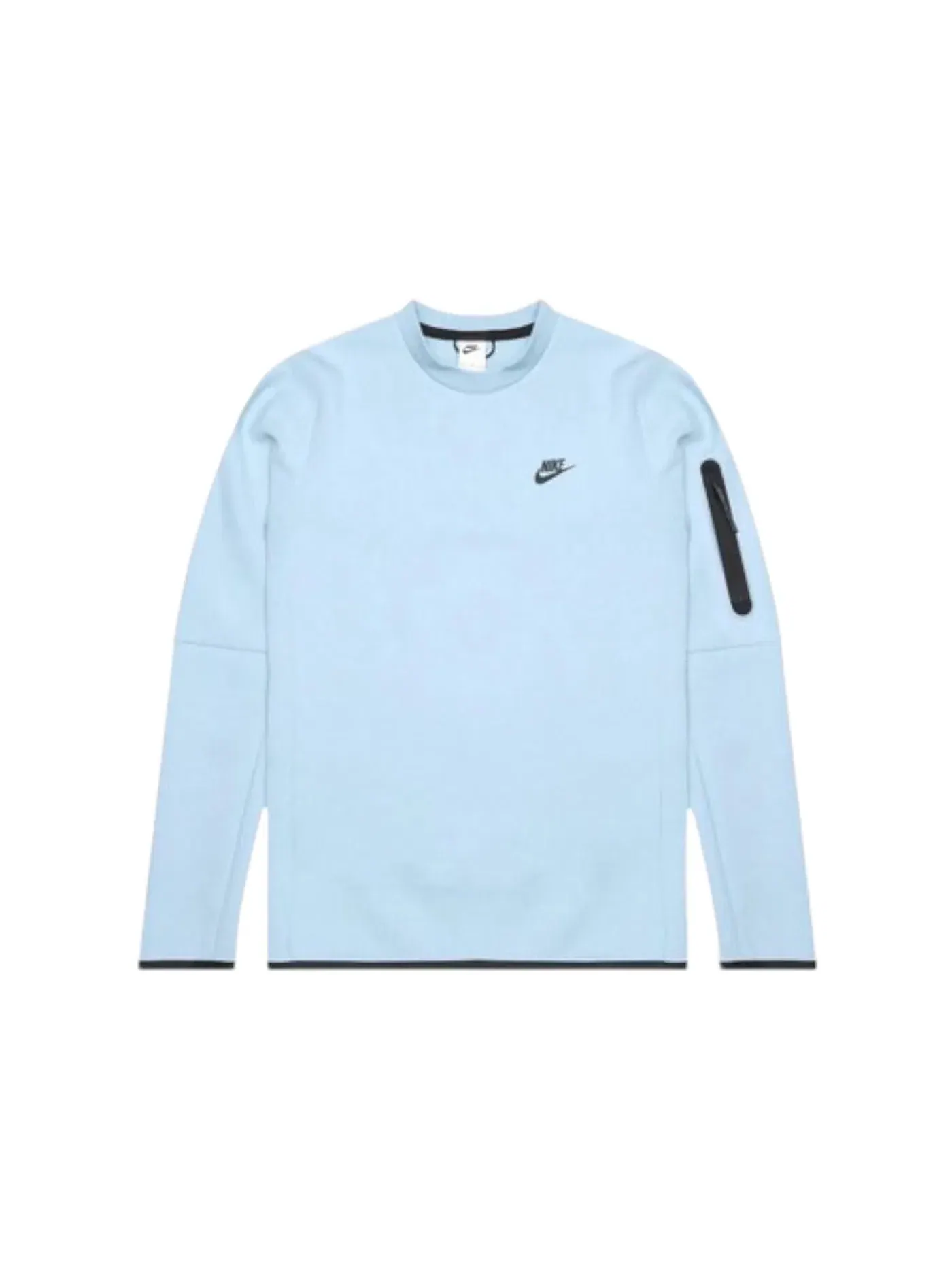 Мужская худи Tech Fleece Crewneck Nike — изображение 1 из 1, синий/белый