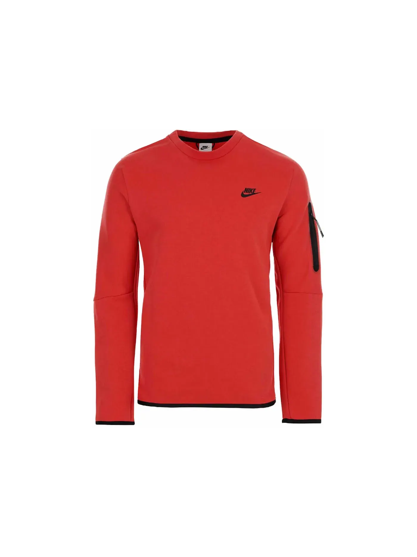 Мужской свитшот из футера Nike Tech Fleece Sweatshirt — изображение 1 из 1, красный
