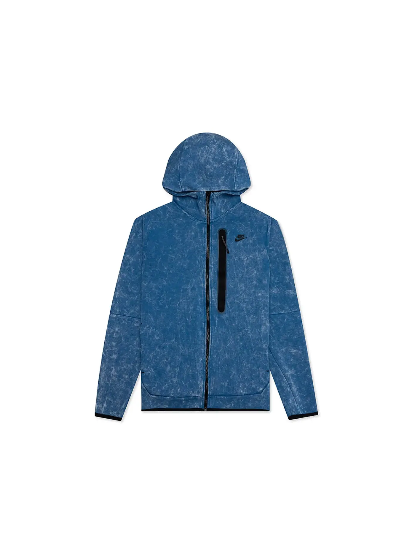 Мужская худи с застежкой-молнией Nike Sportswear Tech Fleece Full-Zip Hoodie — изображение 1 из 2, темный синий/черный