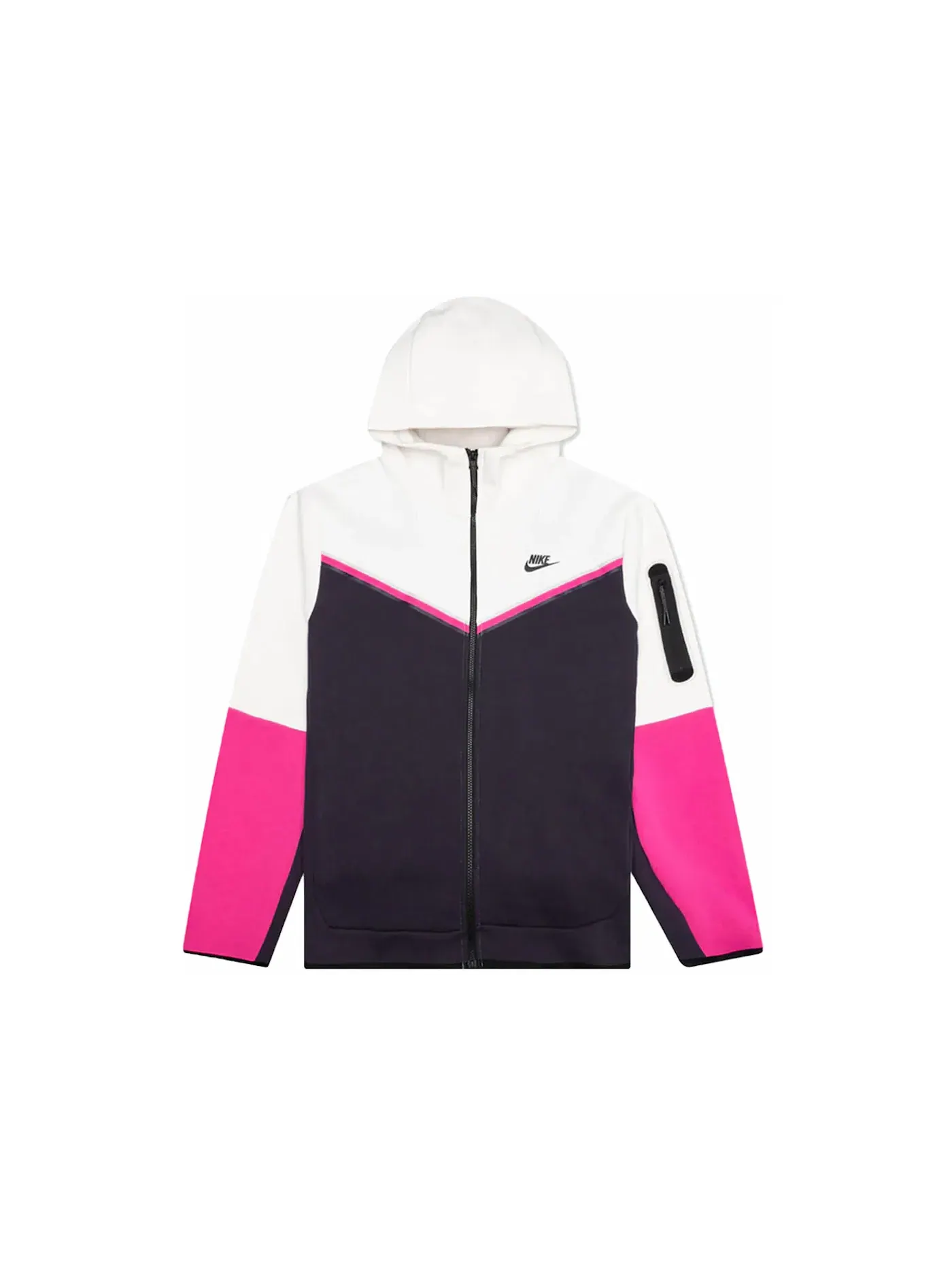Мужская худи с полной застежкой-молнией Nike Sportswear Tech Fleece Hoodie — изображение 1 из 2, фиолетовый/розовый