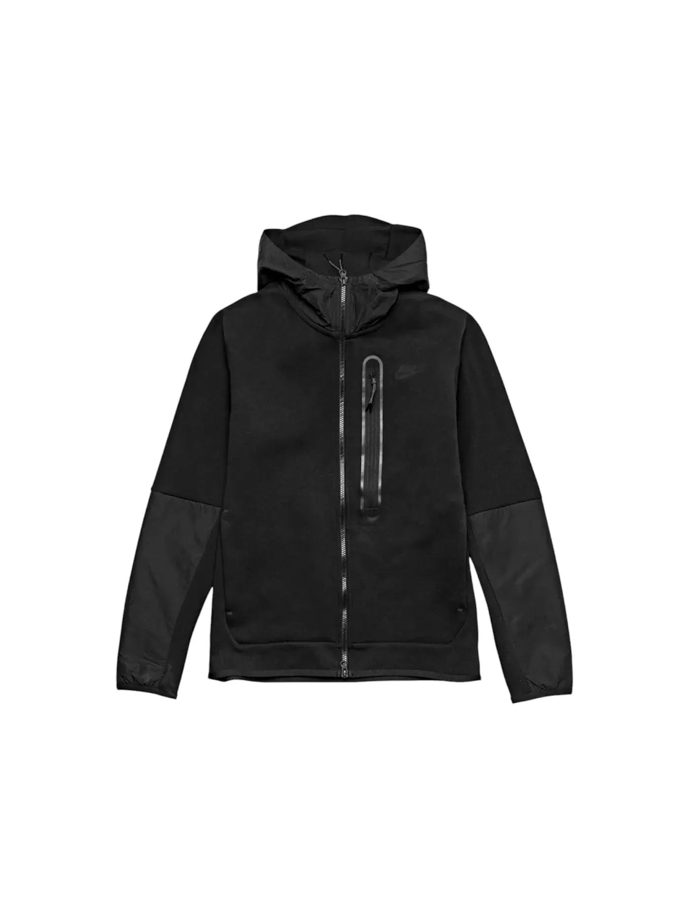 Мужская худи с полной застежкой-молнией Tech Fleece Nike — изображение 1 из 1, черный