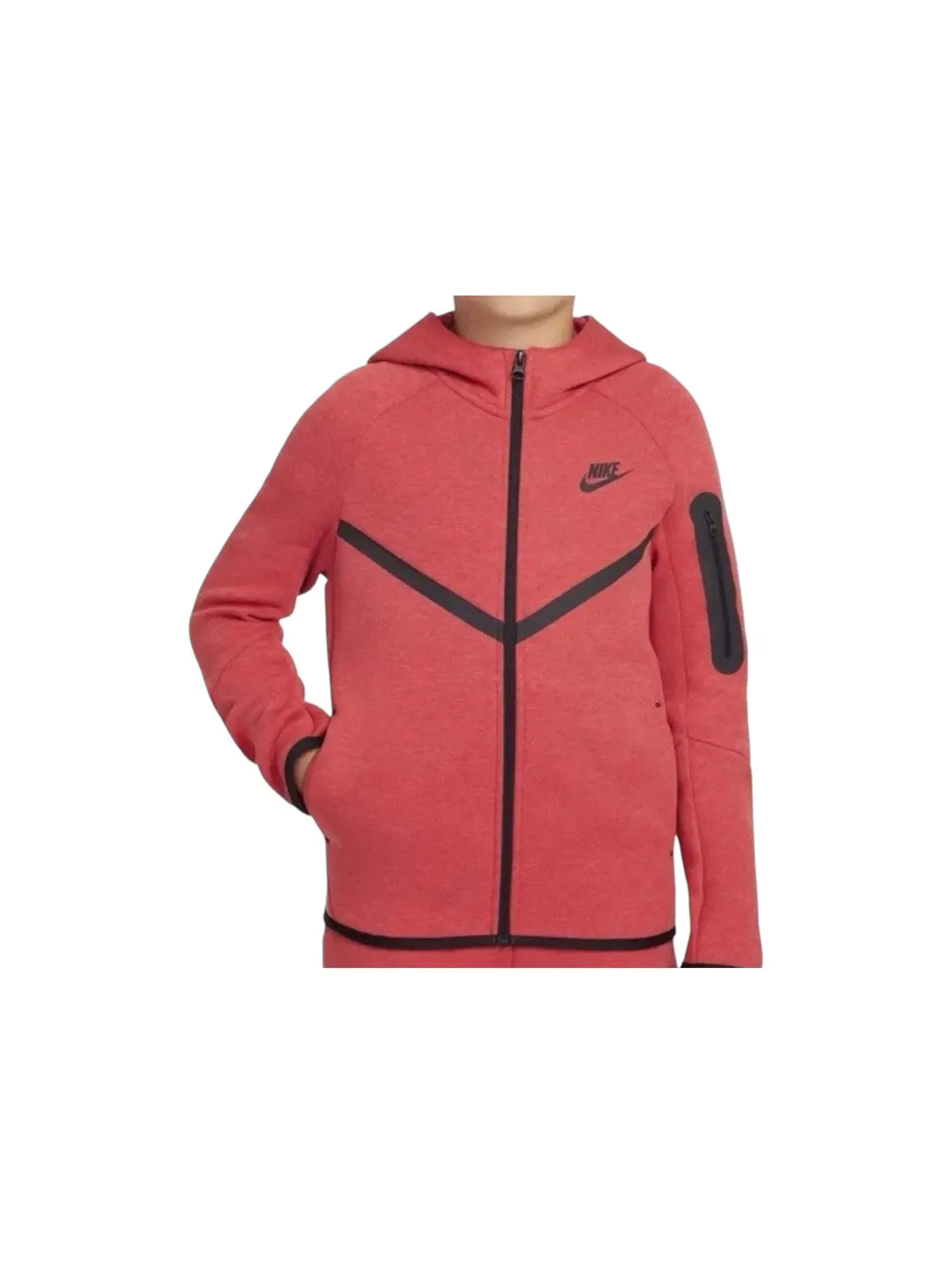 Детская худи с длинным рукавом Nike — изображение 1 из 1, красный