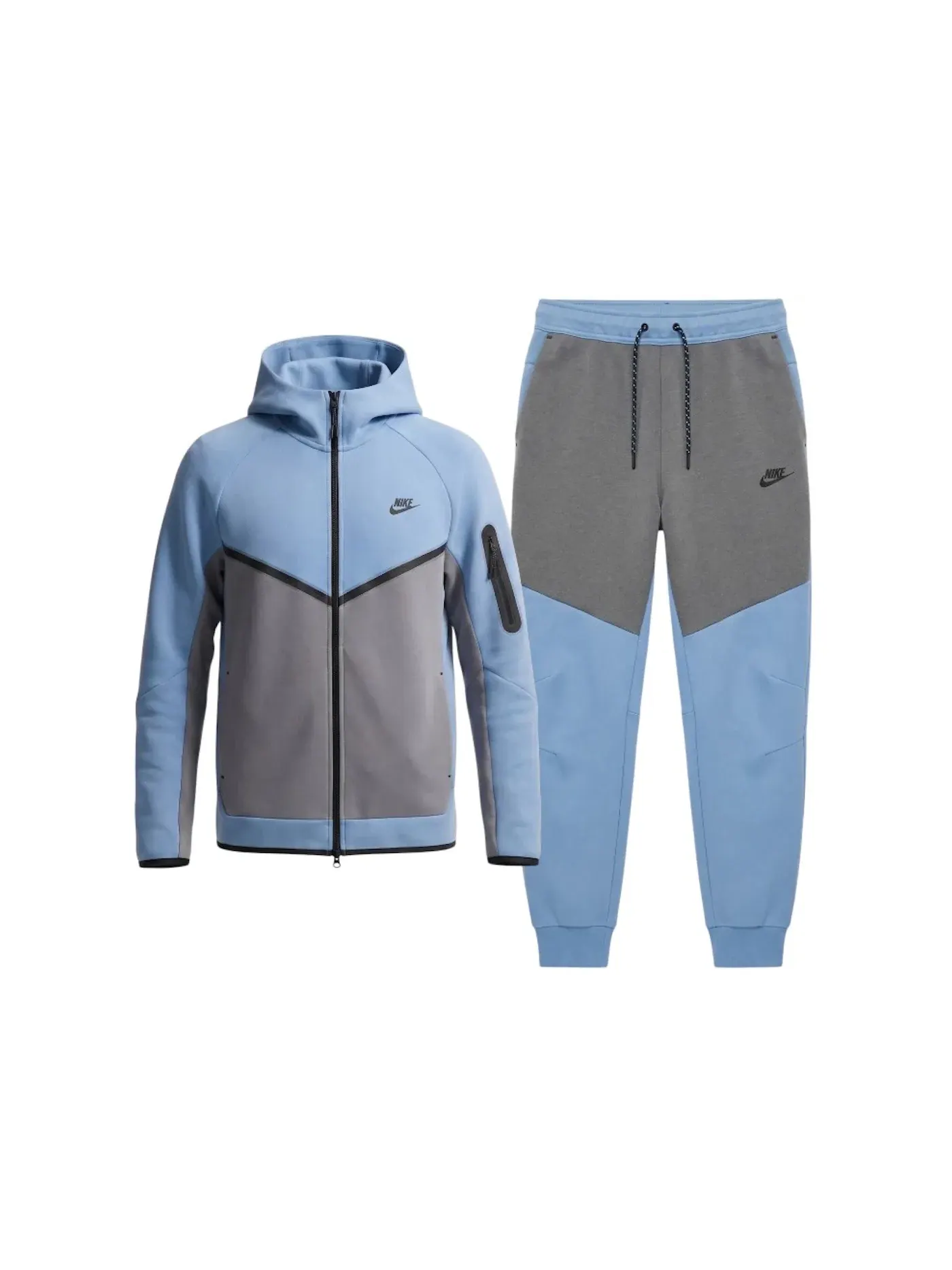 Мужской спортивный костюм с длинным рукавом Set (FW24) Nike — изображение 1 из 1, синий/серый/черный