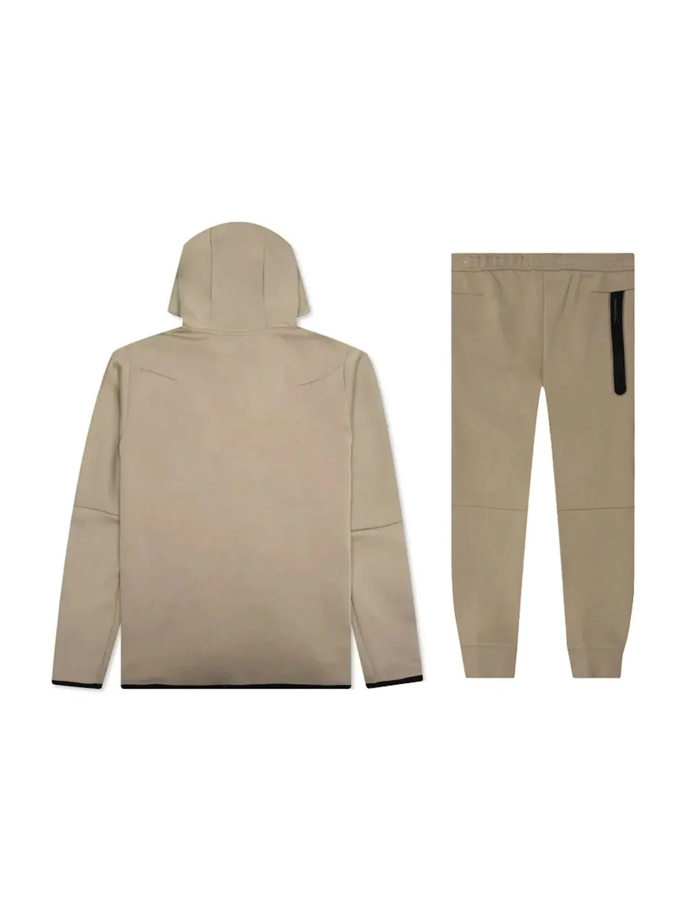 Мужской комплект из худи и джоггеров Nike Sportswear Tech Fleece — изображение 2 из 2, хаки/черный