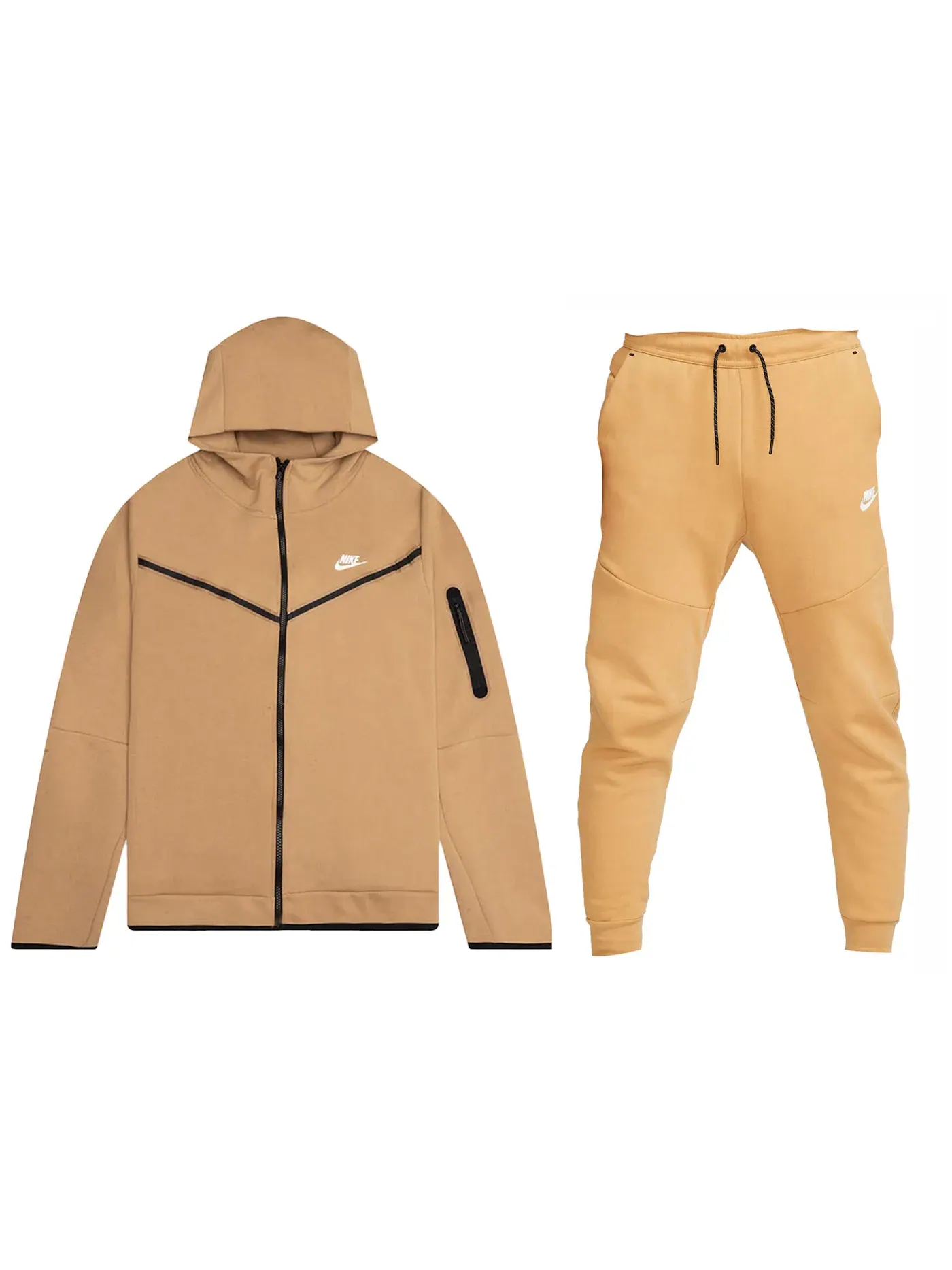 Мужской комплект из худи и джоггеров Nike Sportswear Tech Fleece — изображение 1 из 2, золотистый
