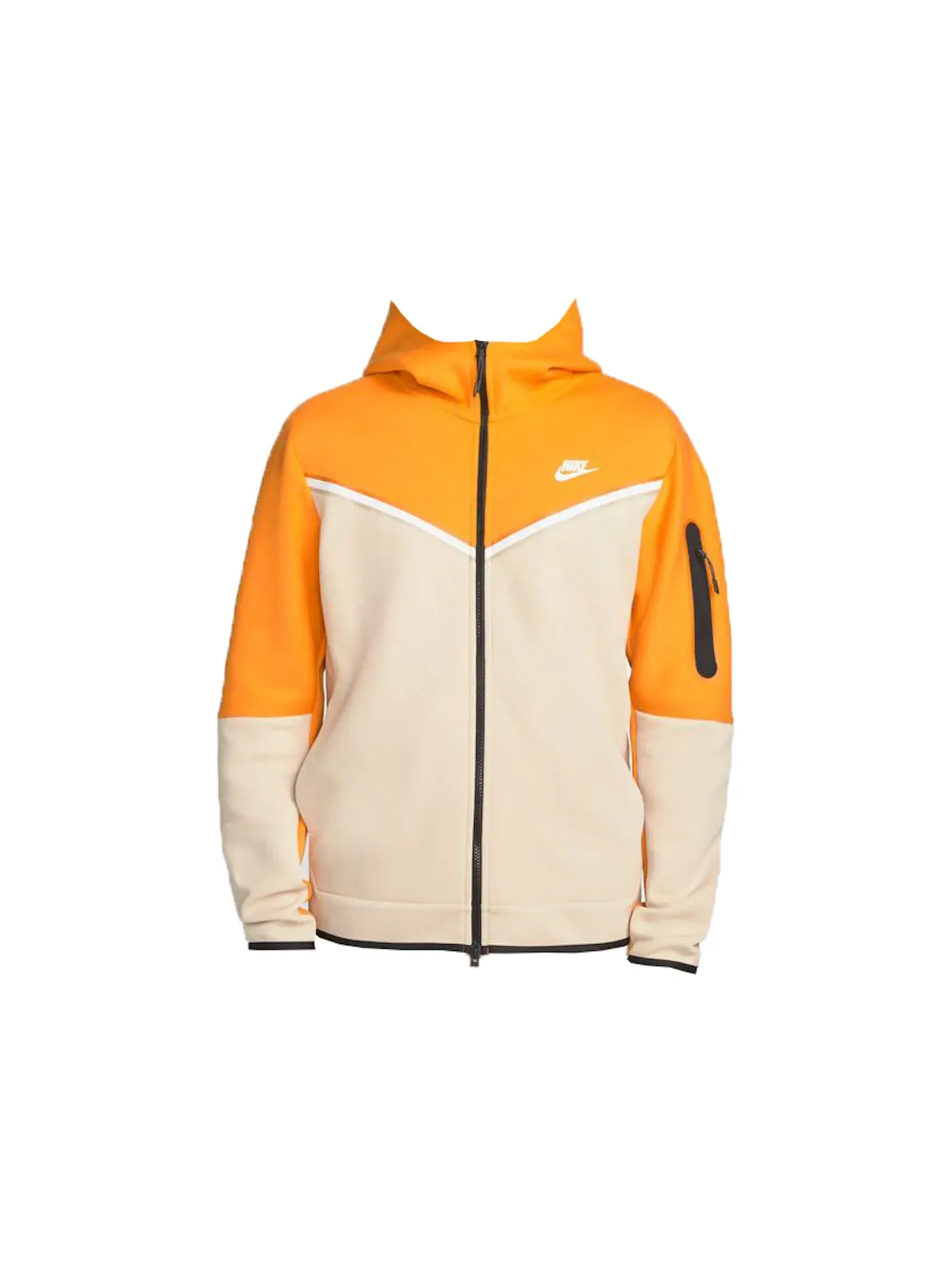 Мужская куртка с капюшоном Tech Fleece Nike — изображение 1 из 2, белый