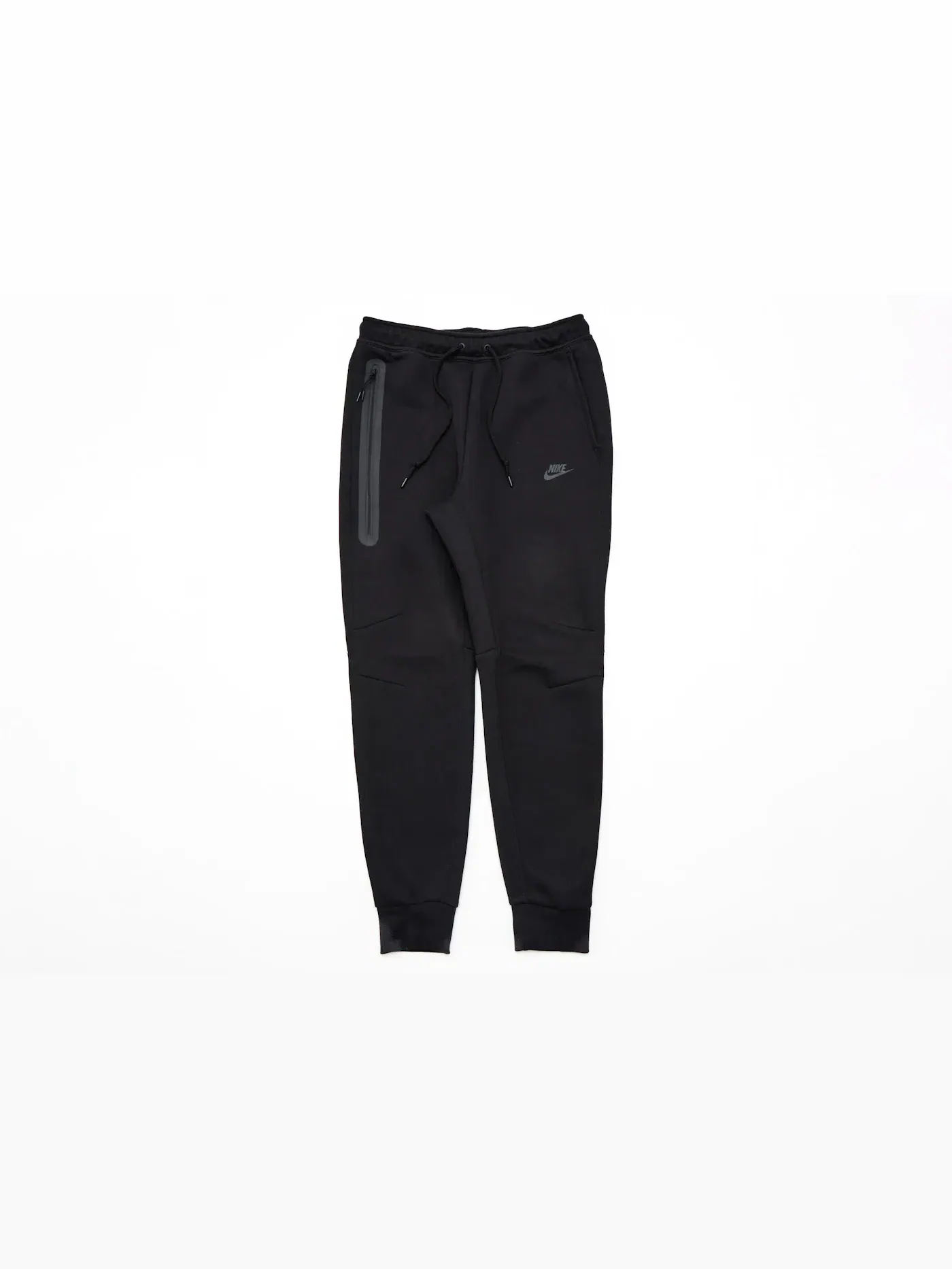 Мужские спортивные штаны из флиса с длинной застежкой-молнией Nike Joggers — изображение 1 из 4, черный/черный