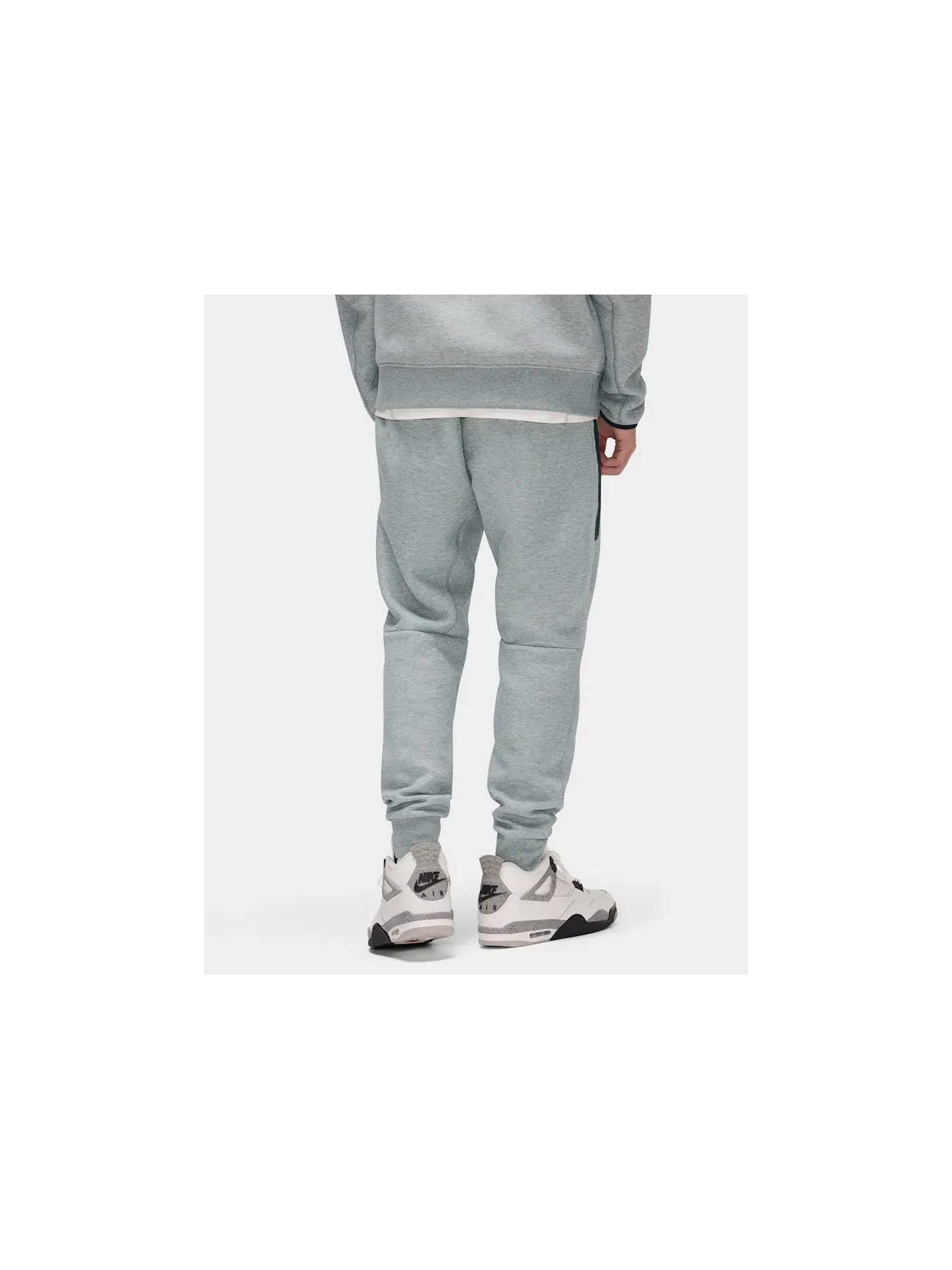 Мужские спортивные штаны из флиса Tech Fleece Joggers Nike — изображение 2 из 2, темный серый черный
