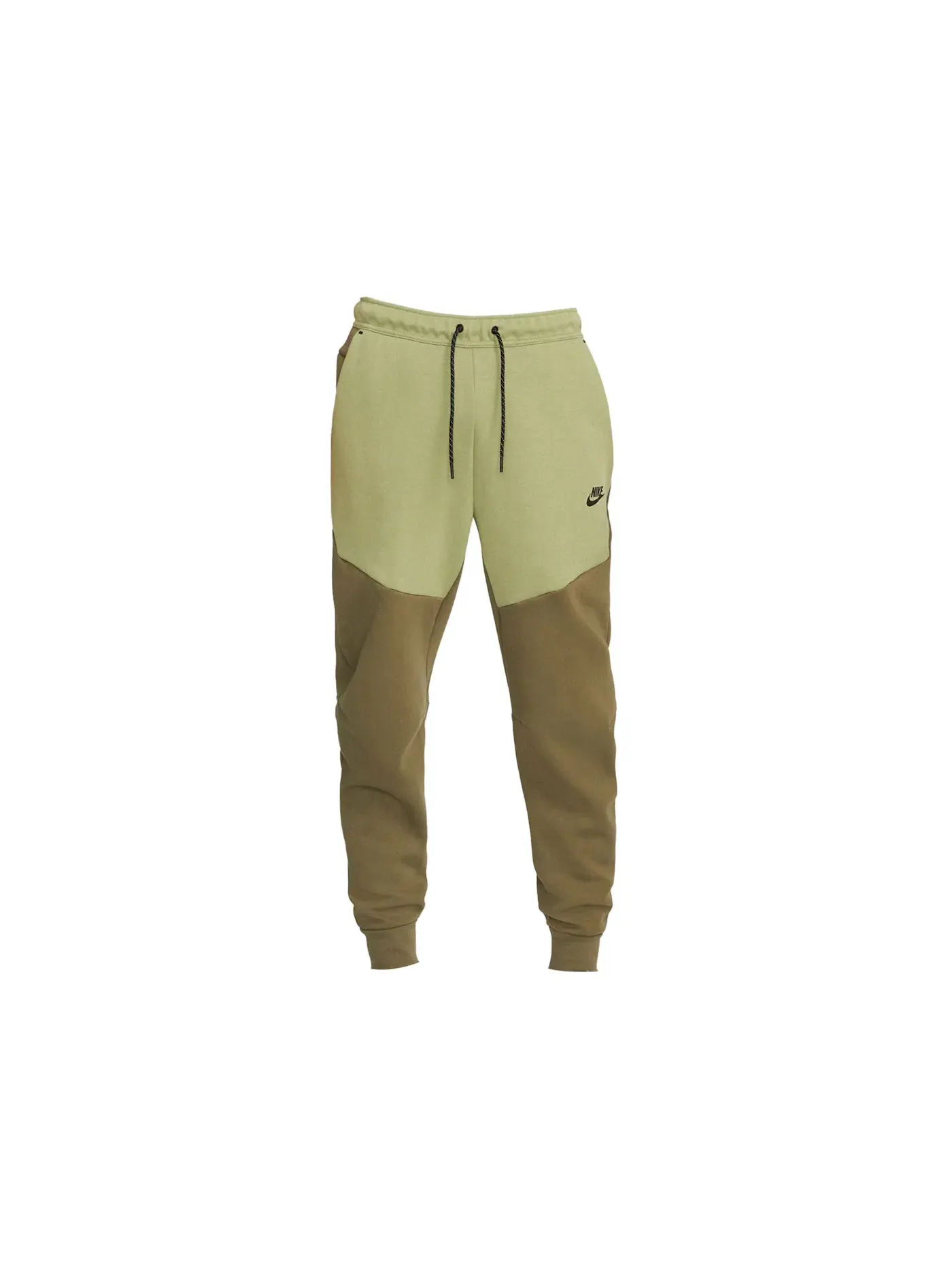 Мужские брюки-джоггеры из футера с технологией Tech Fleece Nike — изображение 1 из 2, оливковый//черный