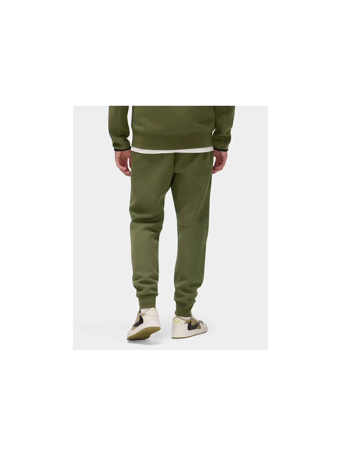 Мужские спортивные брюки из флиса Tech Fleece Nike — изображение 4 из 4, оливковый/черный