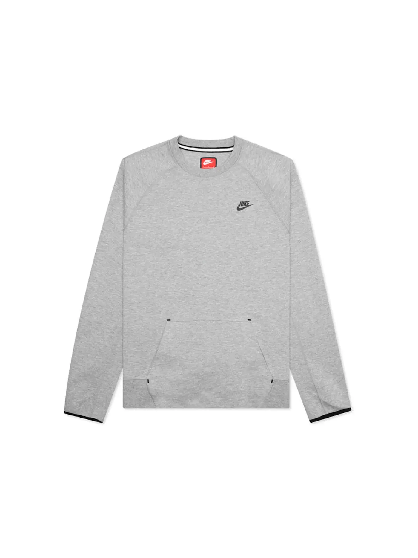 Мужской свитшот из Tech Fleece Nike Sportswear Tech Fleece OG Crewneck — изображение 1 из 1, темный серый/черный