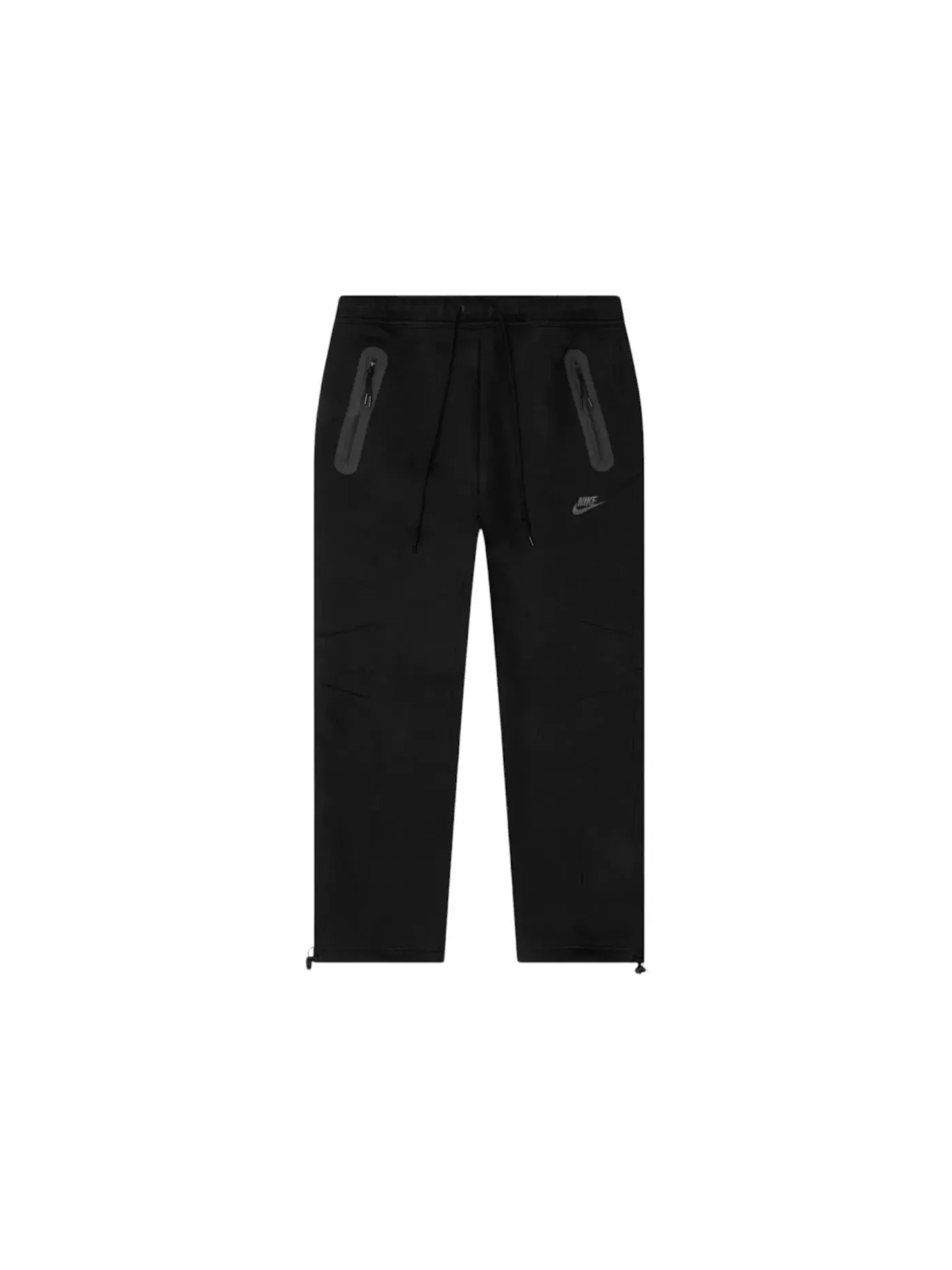 Мужские спортивные штаны с открытым низом Tech Fleece Nike — изображение 1 из 2, черный/черный