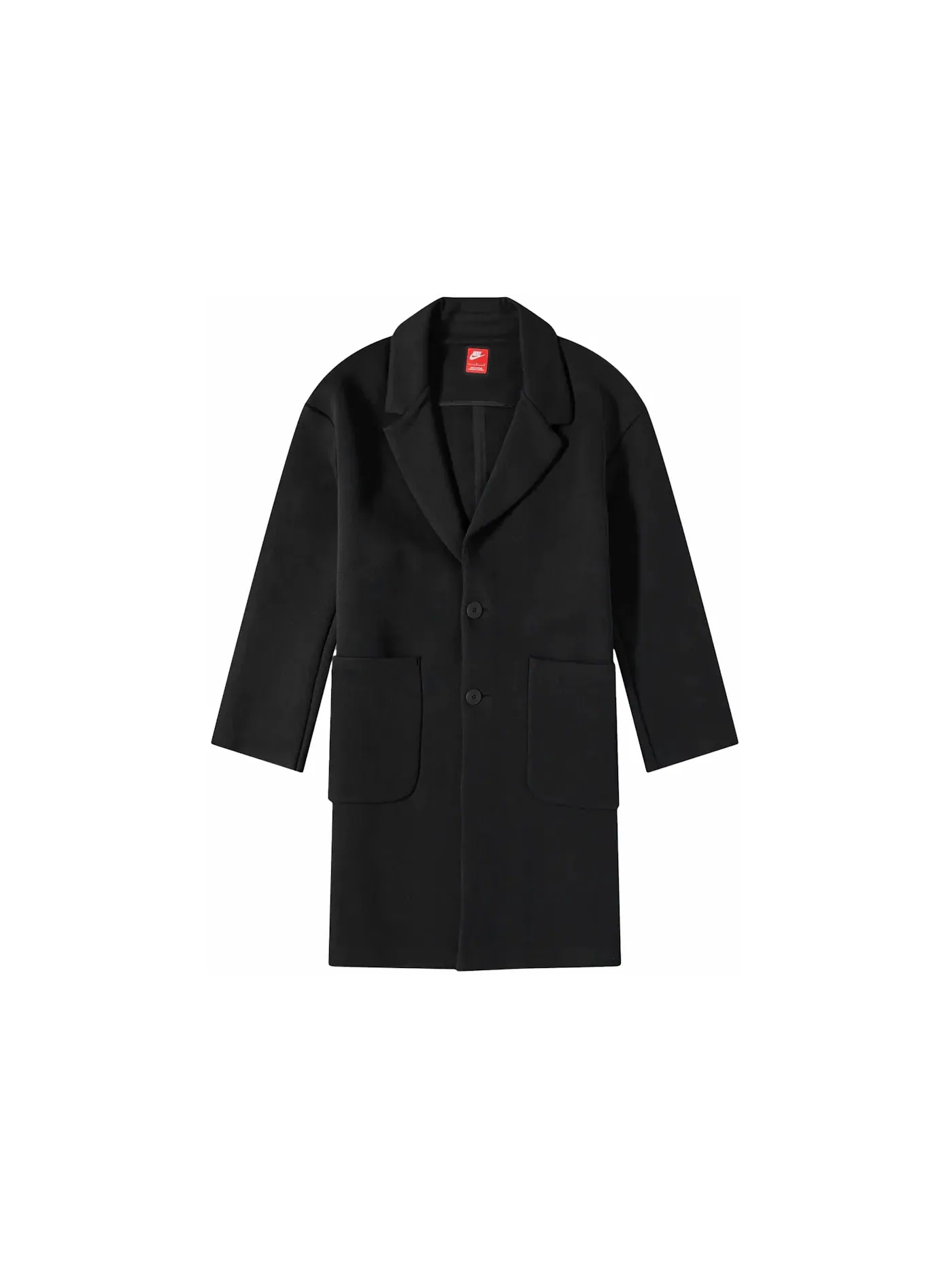 Мужское пальто с длинным рукавом Nike Tech Fleece Trench Jacket — изображение 1 из 1, черный