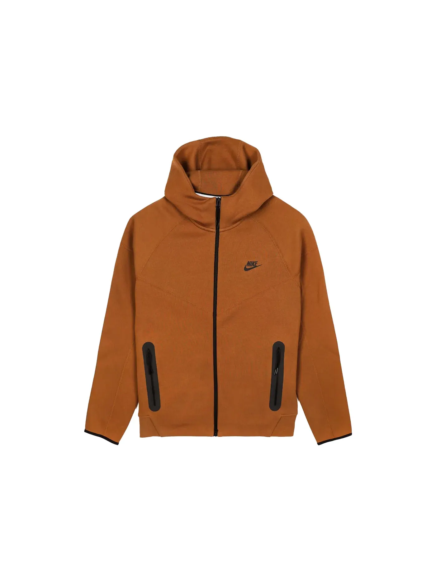 Женское худи с принтом Nike Tech Fleece Windrunner Full Zip Hoodie — изображение 1 из 1, светлый бежевый