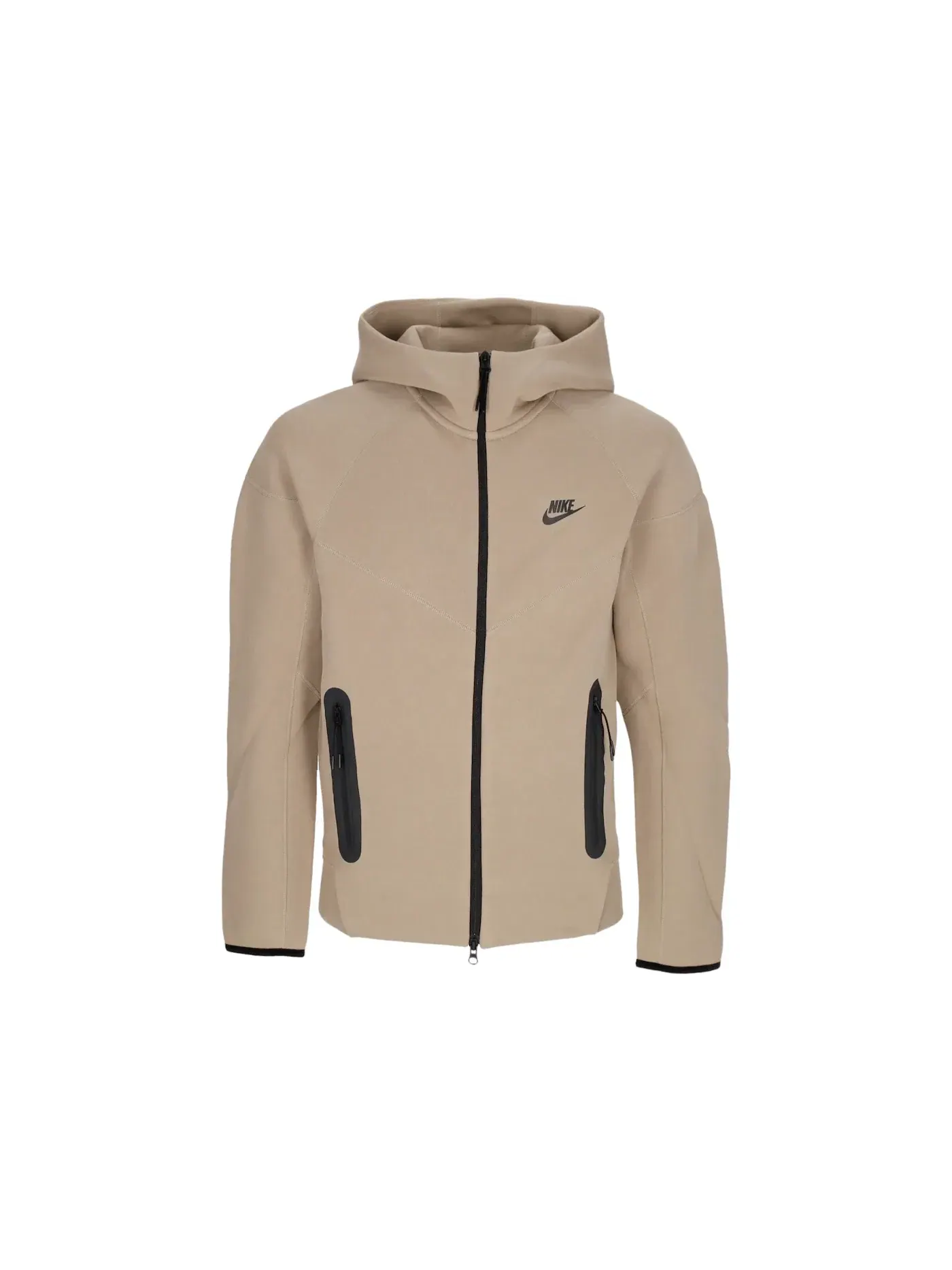 Мужская худи Nike Sportswear Tech Fleece Windrunner Full-Zip Nike — изображение 1 из 1, хаки/черный