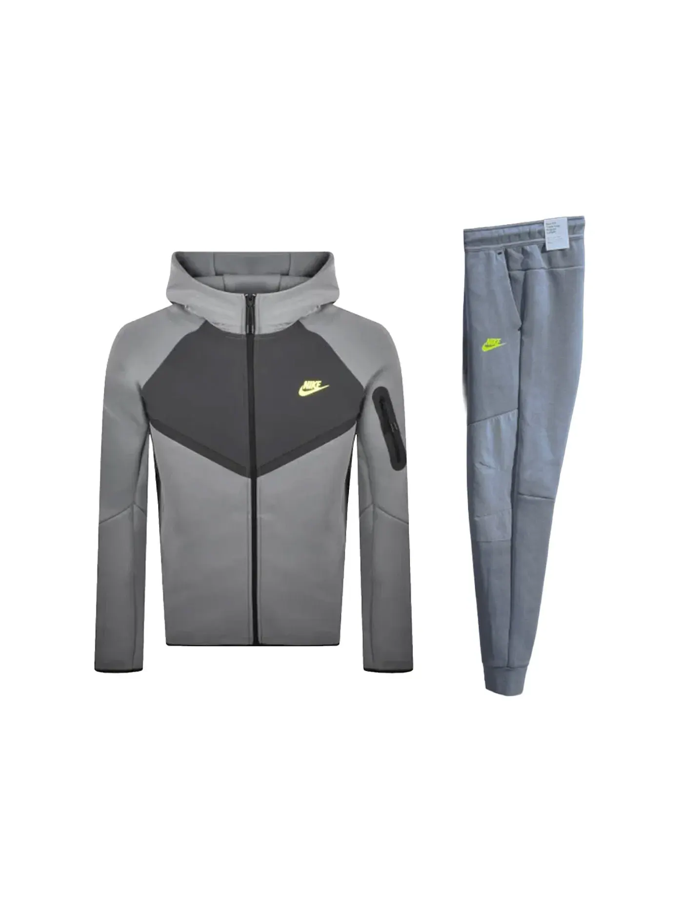 Мужской комплект из худи и джоггеров Nike Sportswear Tech Fleece Windrunner Full-Zip Hoodie & Joggers (Set), серый