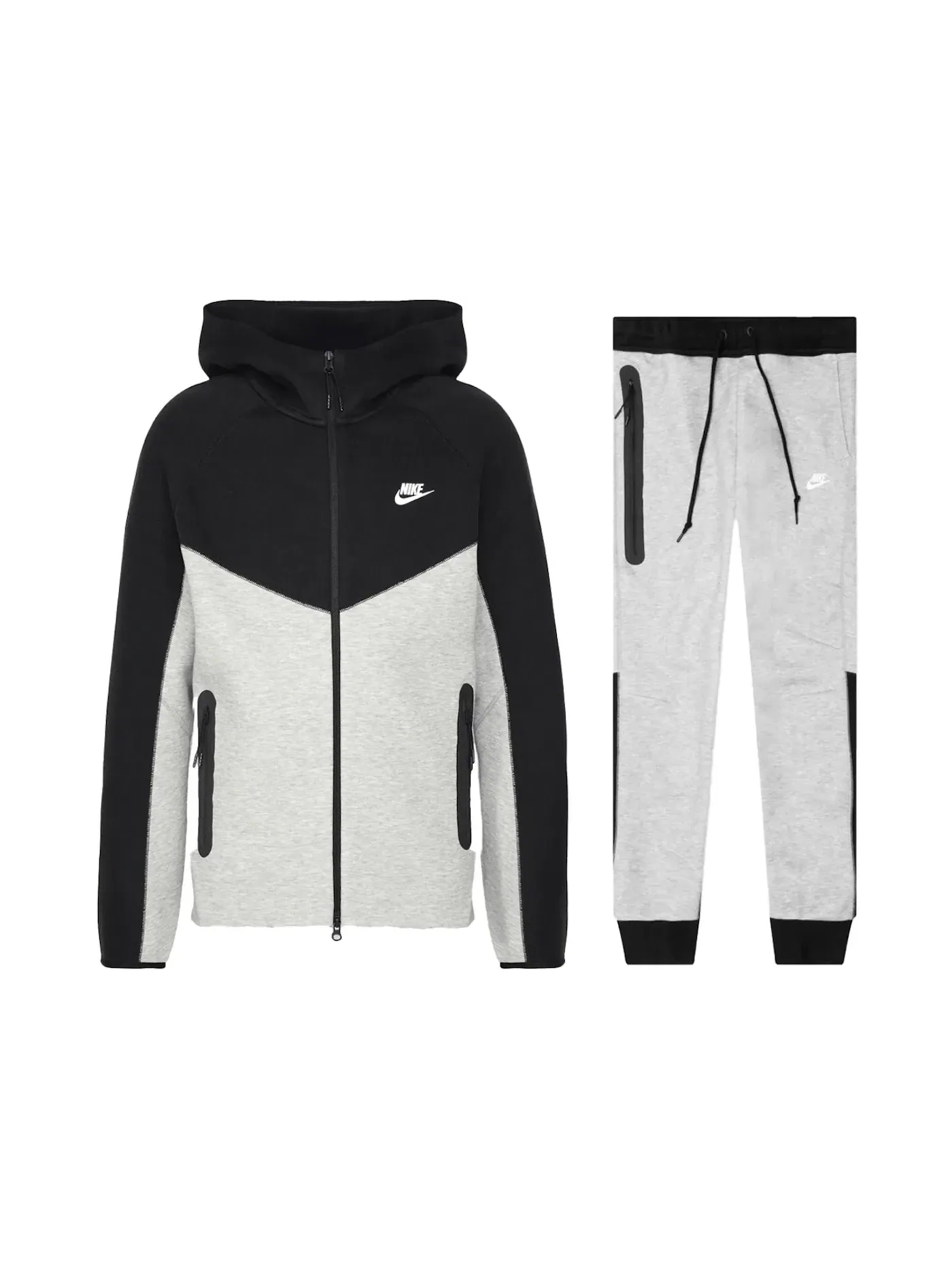 Мужской спортивный комплект из футера Tech Fleece с капюшоном и молнией Set Nike — изображение 1 из 1