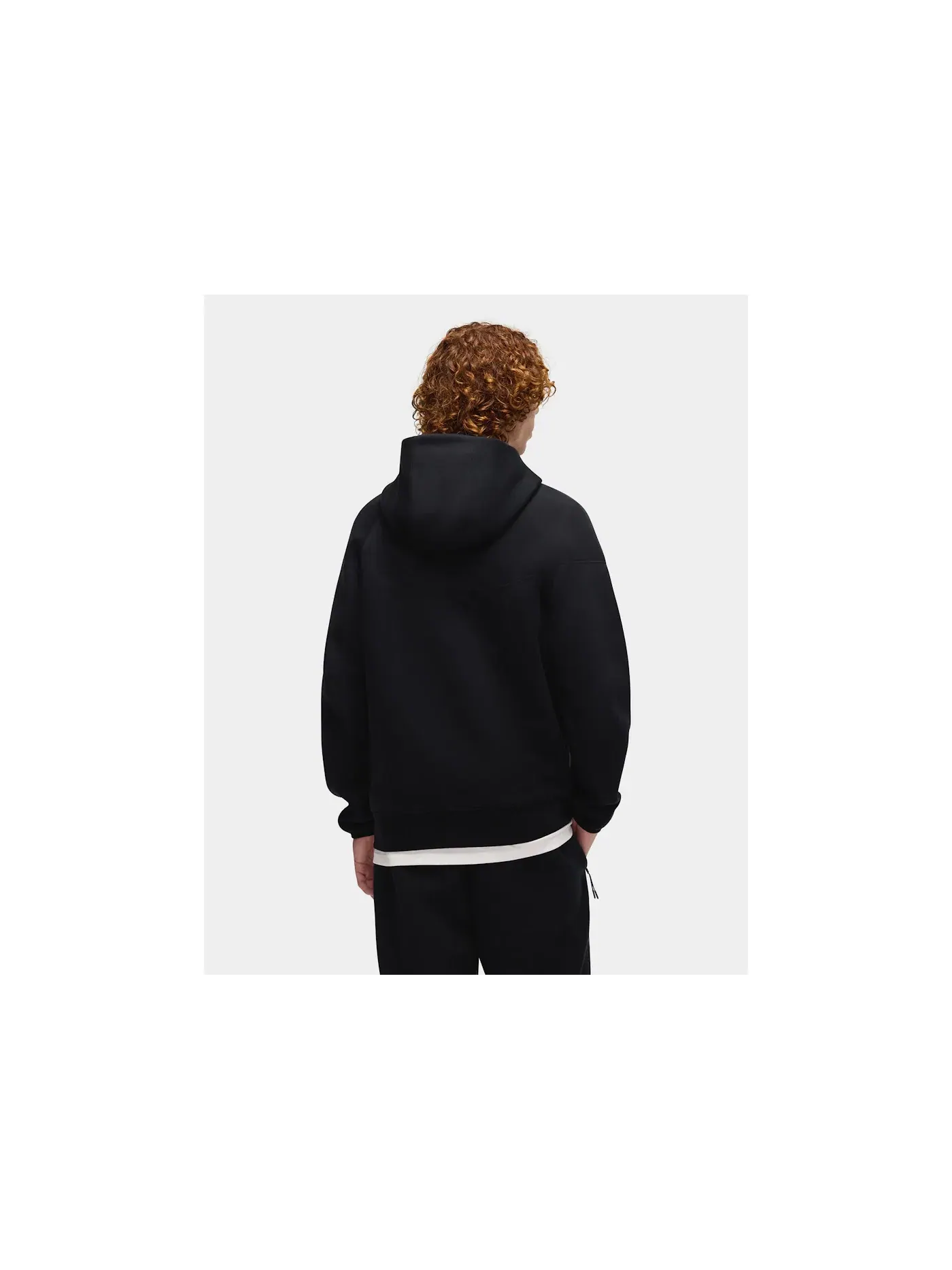 Мужская худи с молнией Nike Tech Fleece Windrunner — изображение 4 из 5, черный/черный