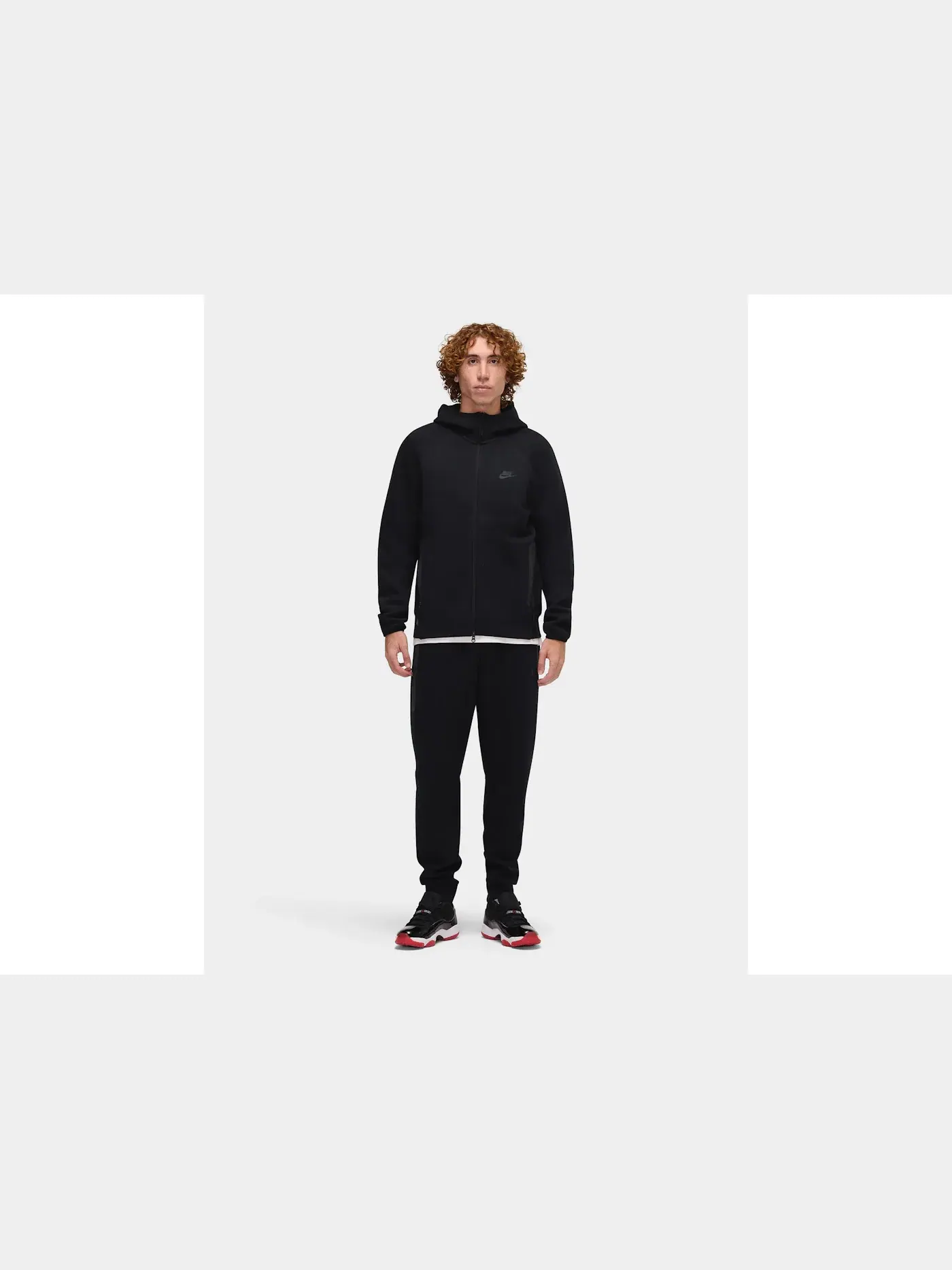 Мужская худи с молнией Nike Tech Fleece Windrunner — изображение 5 из 5, черный/черный