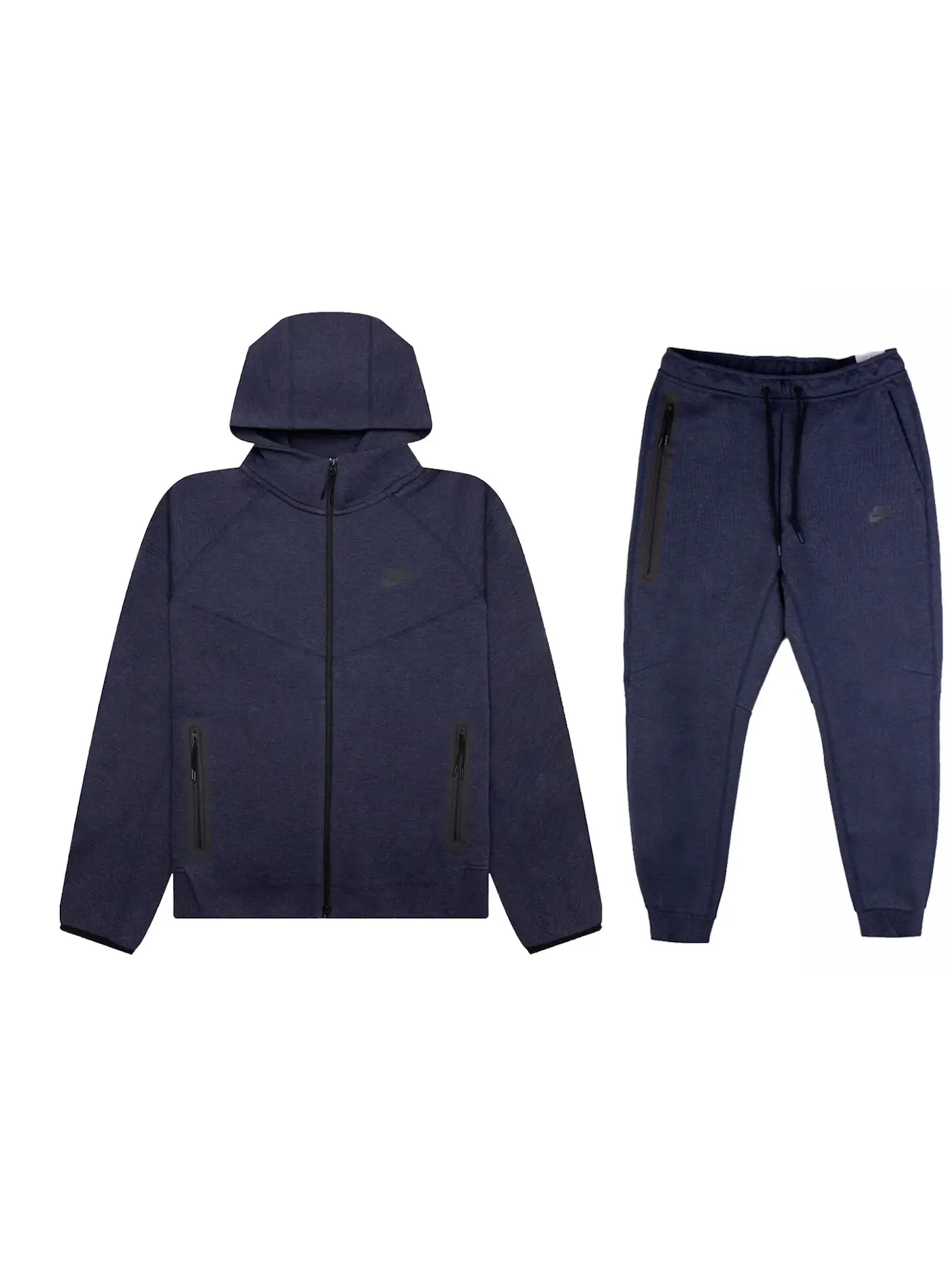Мужской комплект из худи и джоггеров с молнией на флисе Tech Fleece Nike — изображение 1 из 1, черный