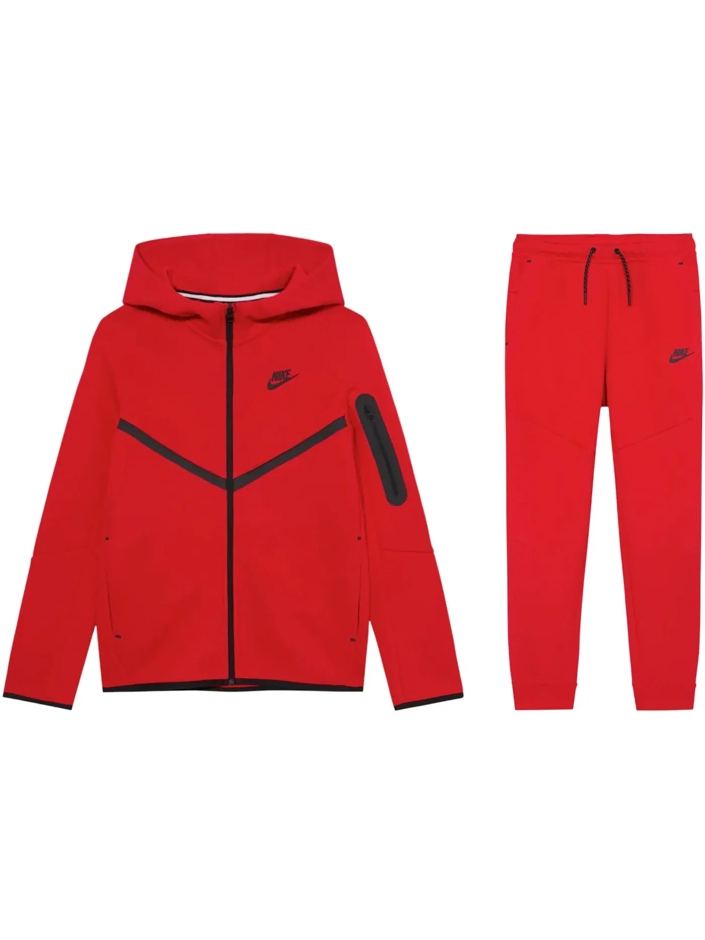 Детский комплект из футера с полной застежкой-молнией и джоггеров Nike Sportswear Tech Fleece — изображение 1 из 2