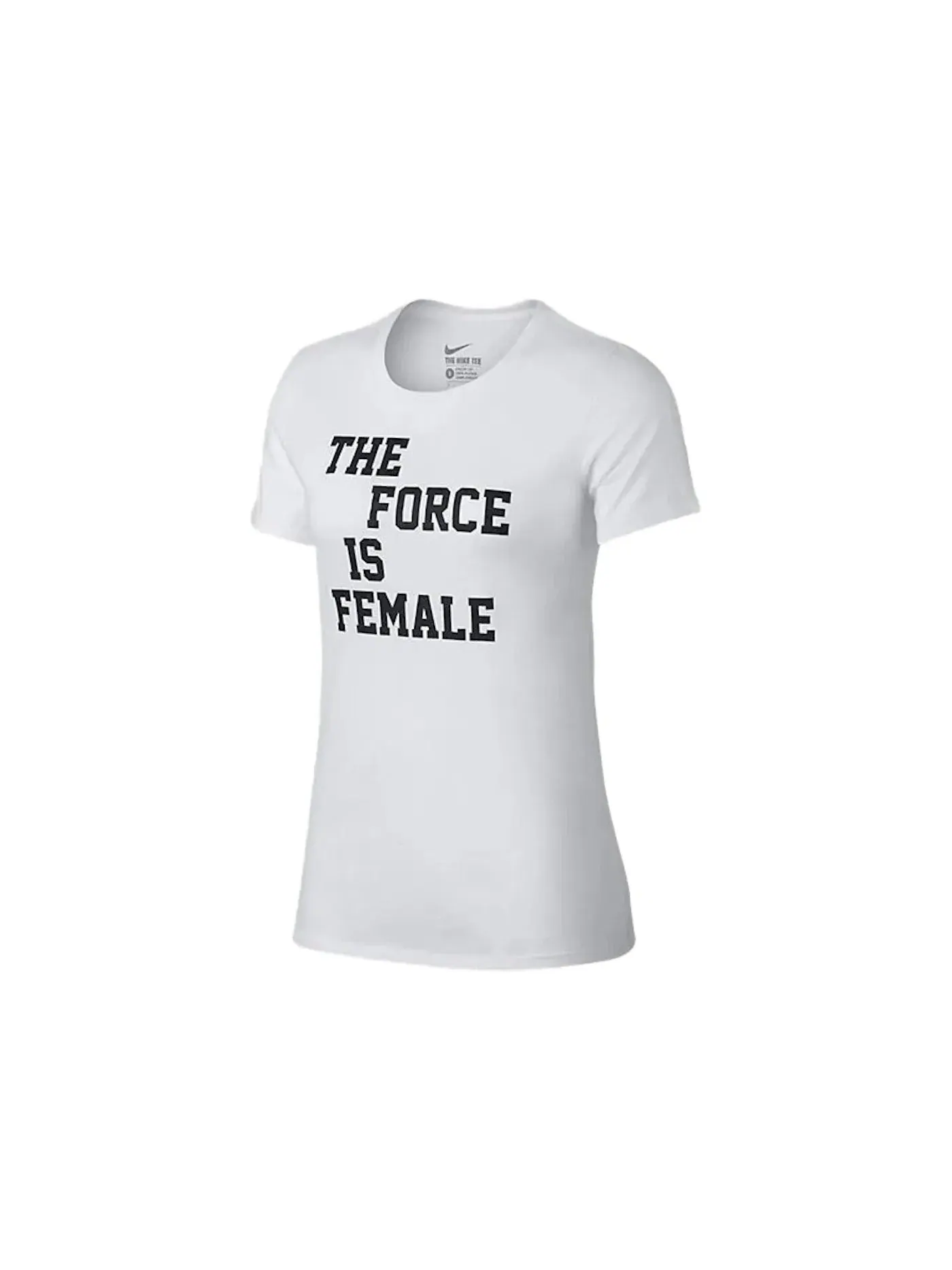 Женская футболка с принтом Nike Sportswear Force Is Female Tee — изображение 1 из 1, белый