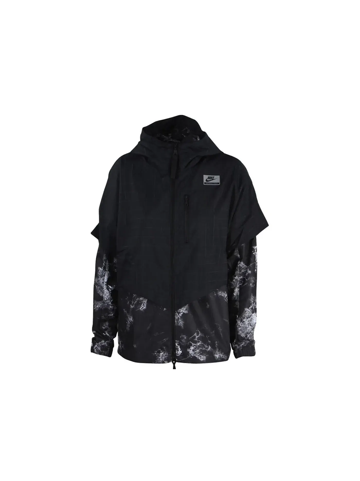 Женская ветрозащитная куртка с длинным рукавом Nike Sportswear Windrunner — изображение 1 из 2, черный