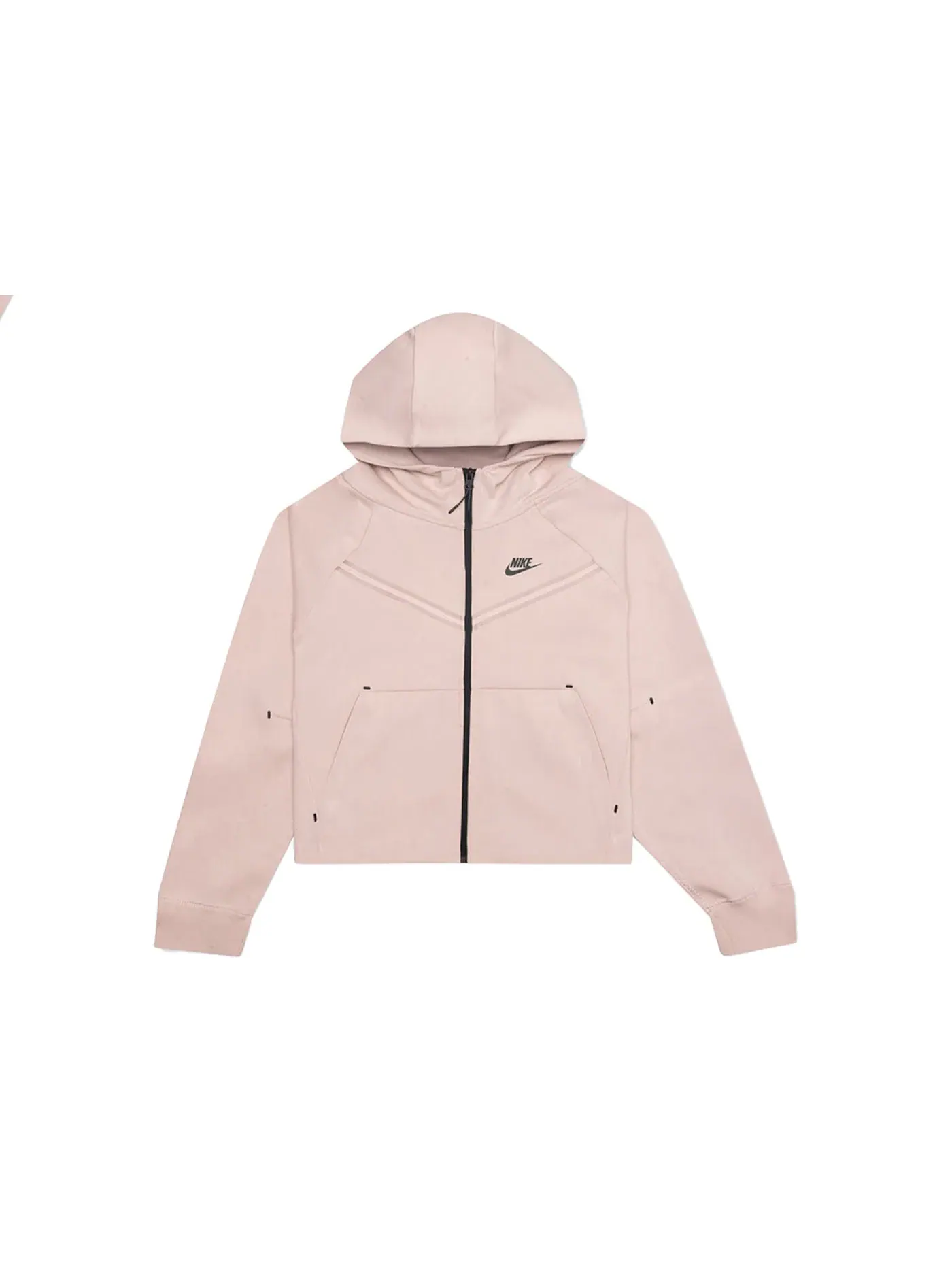 Женская худи Tech Fleece с полной застежкой-молнией Nike — изображение 1 из 2, розовый/черный