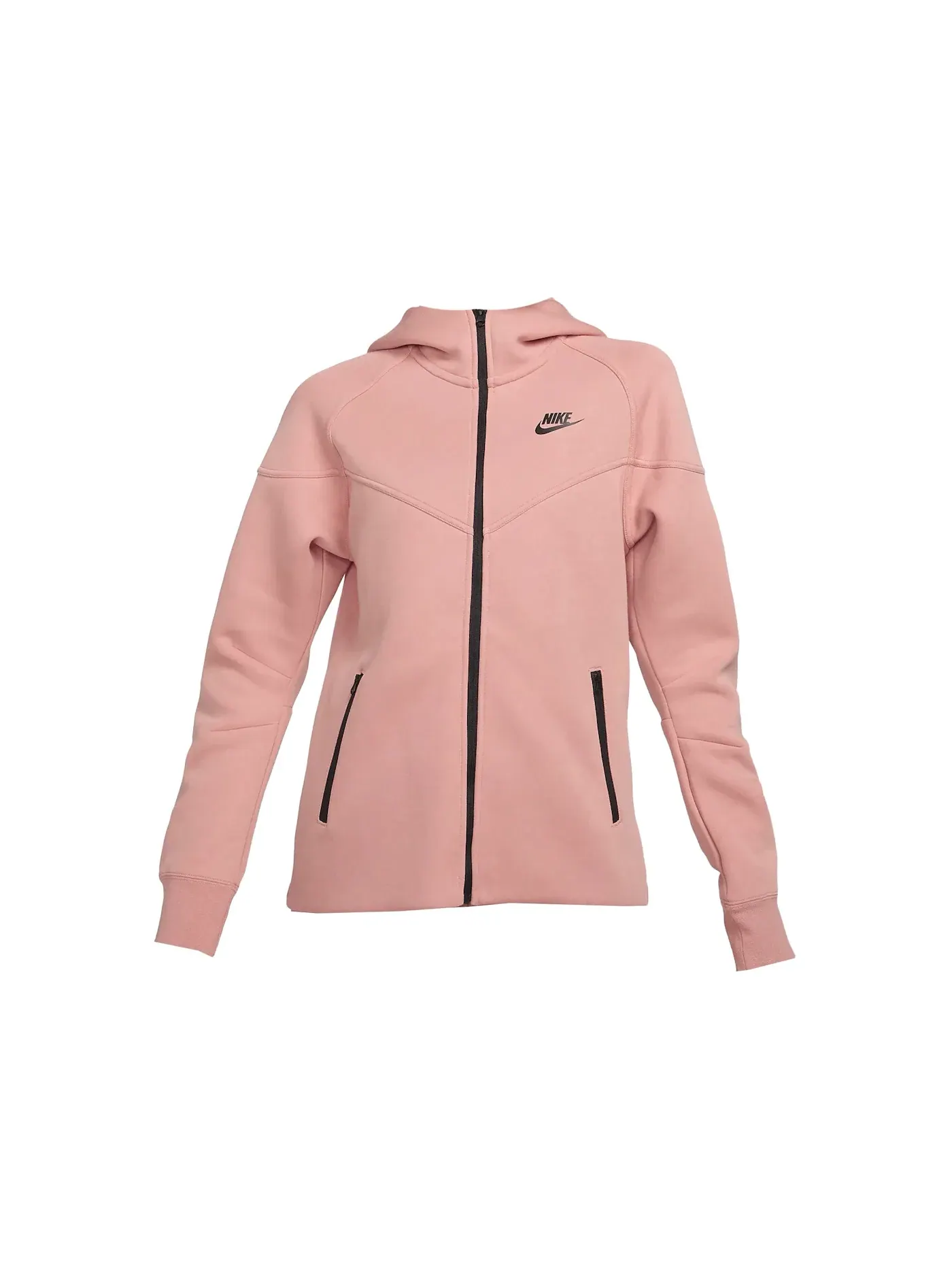 Женская худи с принтом Nike Tech Fleece Windrunner Nike — изображение 1 из 1, красный/черный