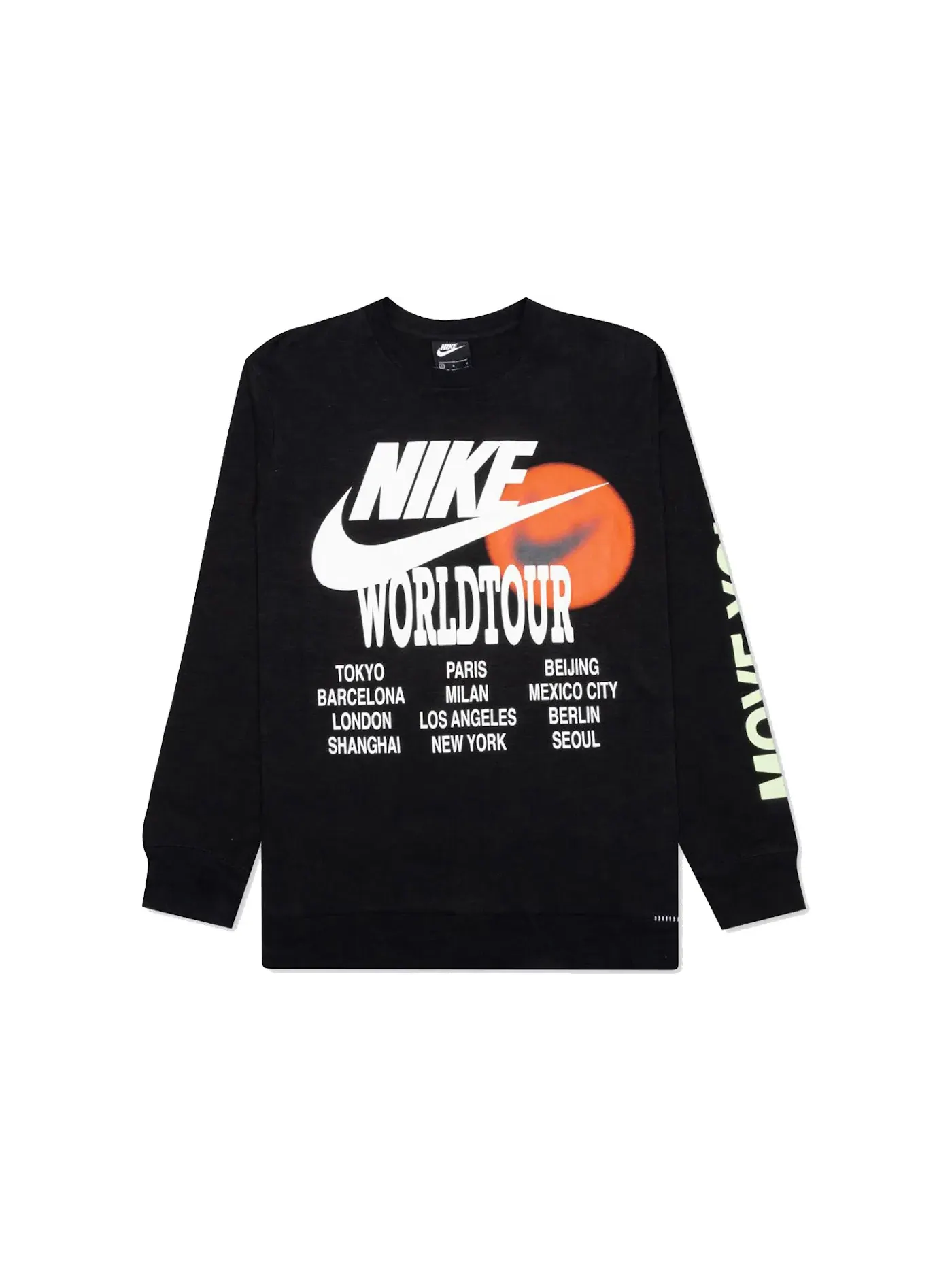 Мужская футболка с длинным рукавом Nike Sportswear World Tour Tee — изображение 1 из 1, черный