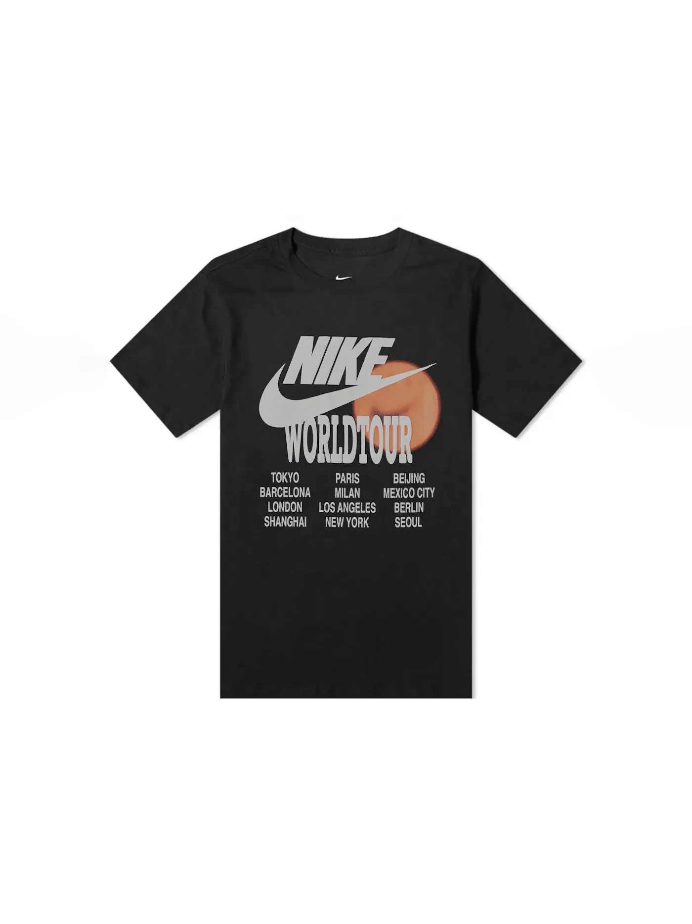 Мужская футболка с принтом Nike World Tour Tee — изображение 1 из 1, черный