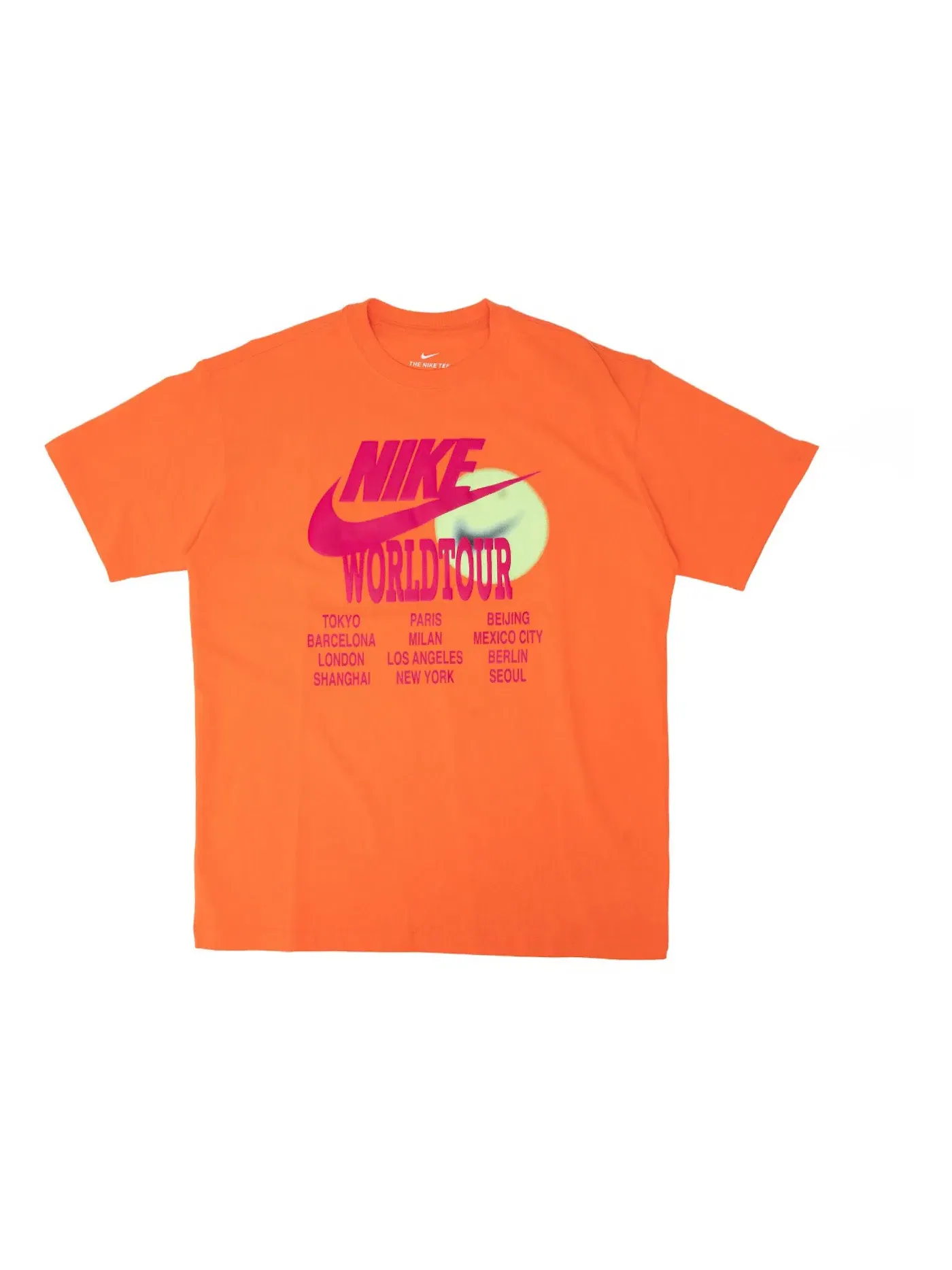 Мужская футболка с принтом Nike Sportswear World Tour Tee — изображение 1 из 2, оранжевый