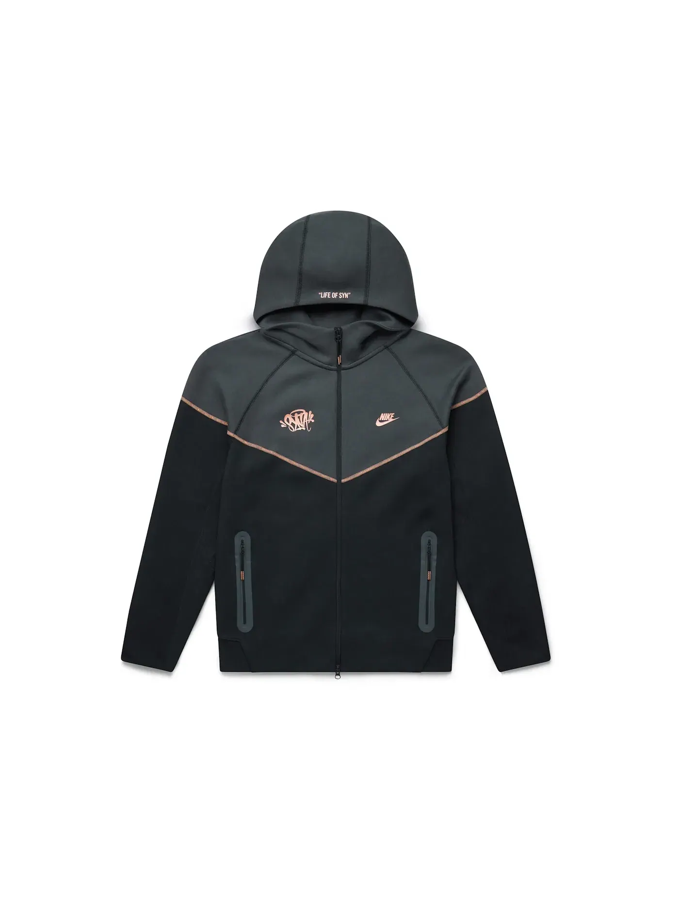 Мужская куртка с флисом с принтом Nike Sportswear Tech Fleece x Central Cee Full Zip Hoodie — изображение 1 из 4