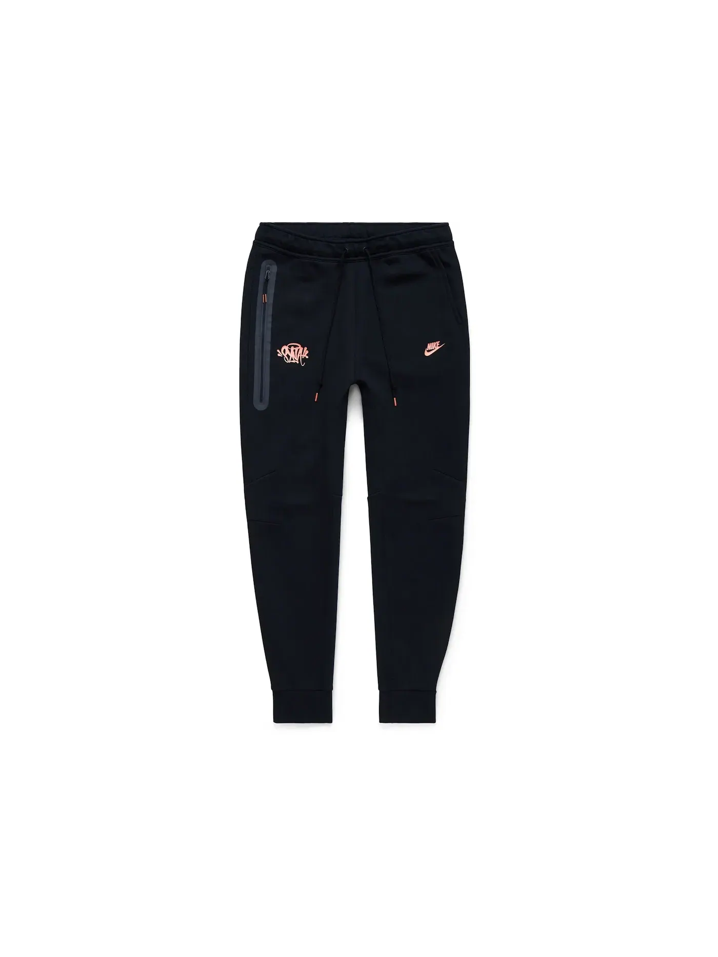 Мужские джоггеры из флиса Tech Fleece Nike — изображение 1 из 4, черный/металлик красный