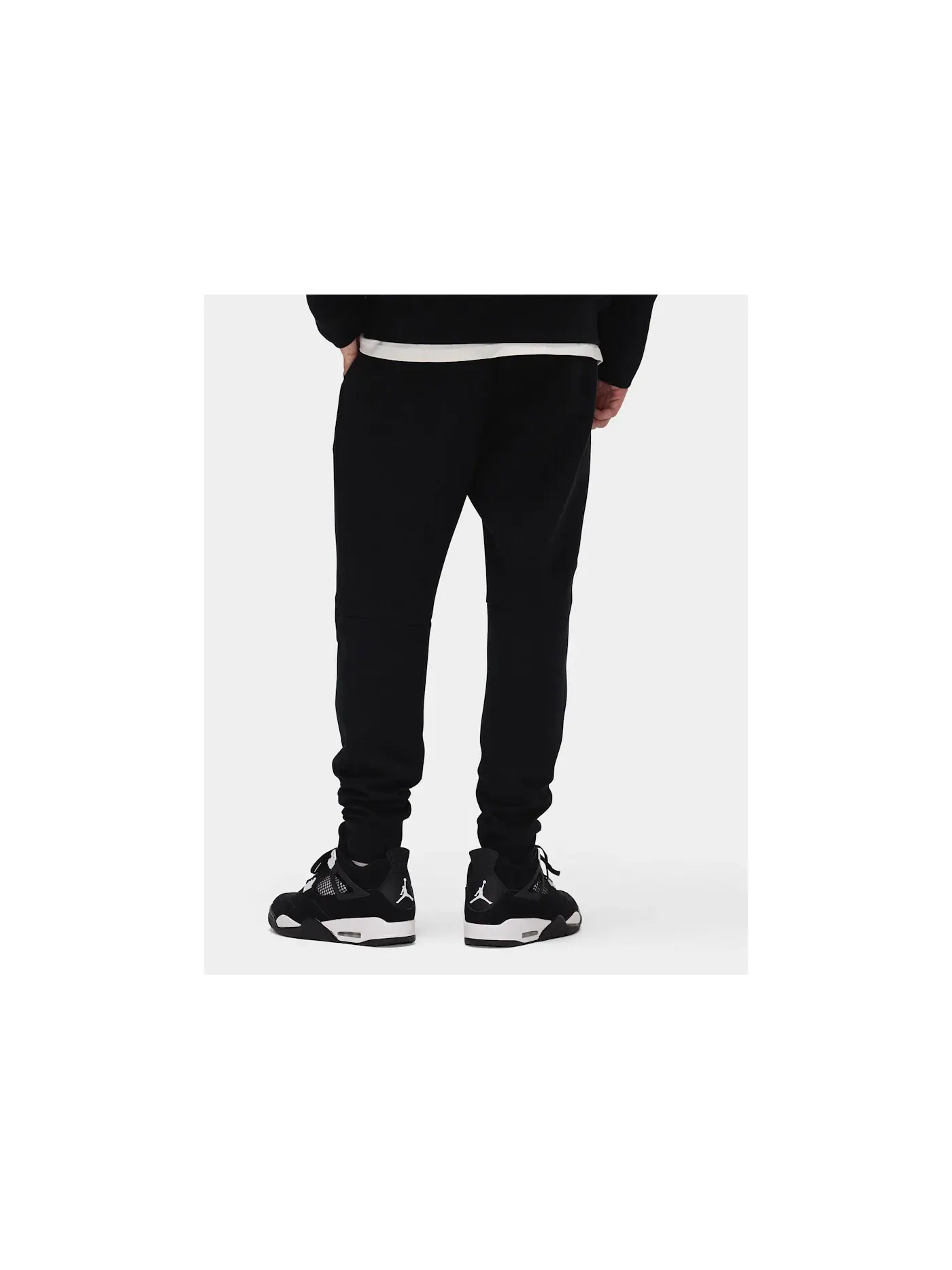Мужские джоггеры из флиса Tech Fleece Nike — изображение 4 из 4, черный/металлик красный